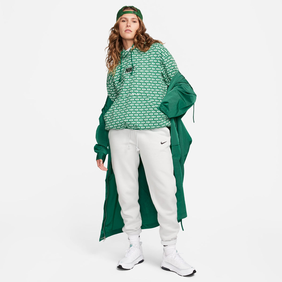 Nike Sportswear Phoenix Fleece x Nike United Women's Oversized Pullover Hoodie - FN0365-365-NIKE by Nike | Available at Niky's Sports