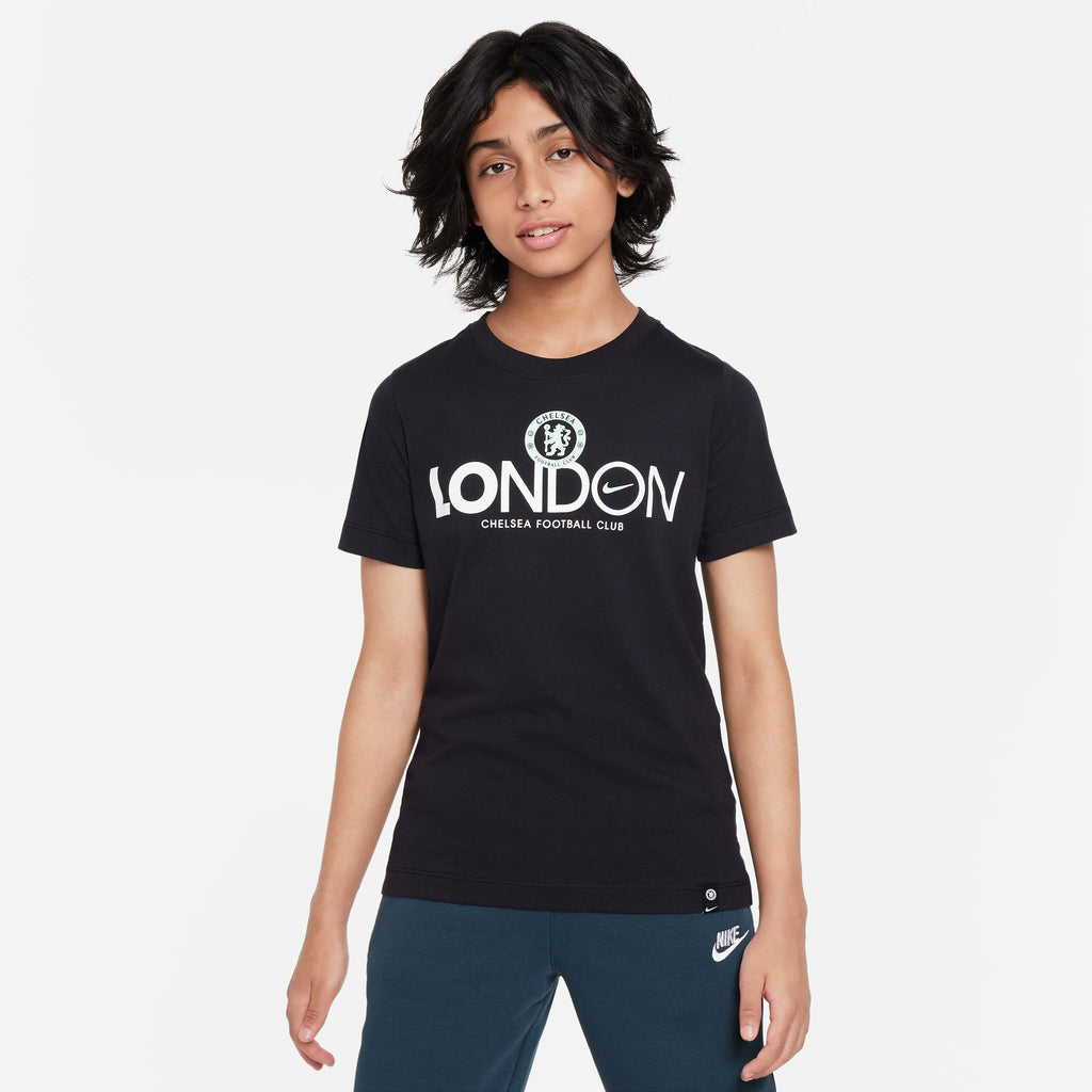 Nike Chelsea FC Mercurial Big Kids' Soccer T-Shirt - FN2459-010-NIKE by Nike | Available at Niky's Sports