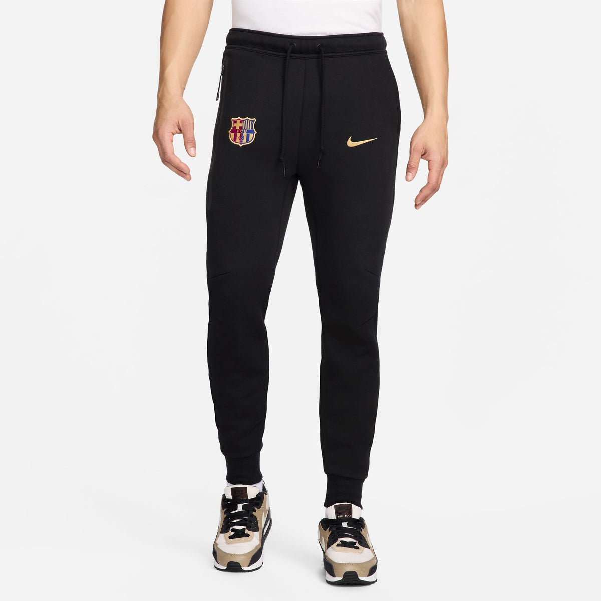 Nike FC Barcelona NSW Tech Fleece Pant - FN8487-010-NIKE by Nike | Available at Niky&#39;s Sports