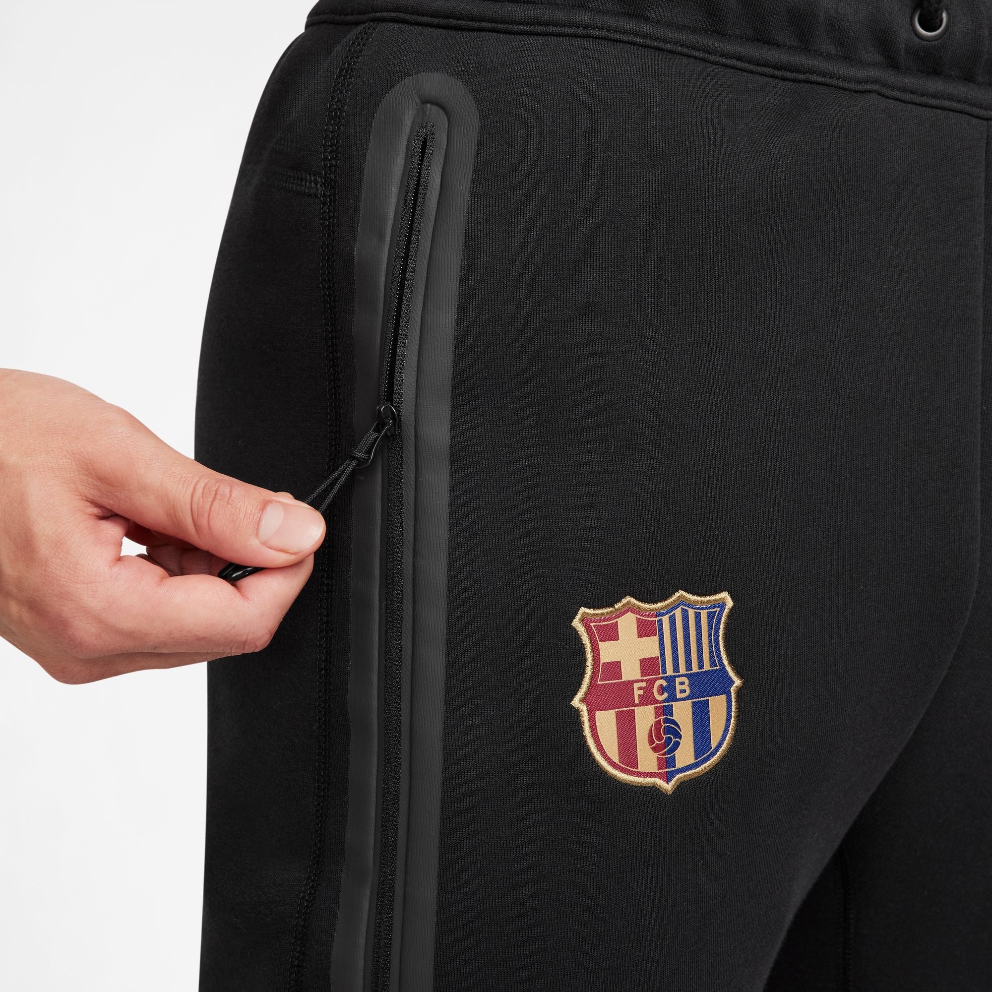Nike FC Barcelona NSW Tech Fleece Pant - FN8487-010-NIKE by Nike | Available at Niky's Sports