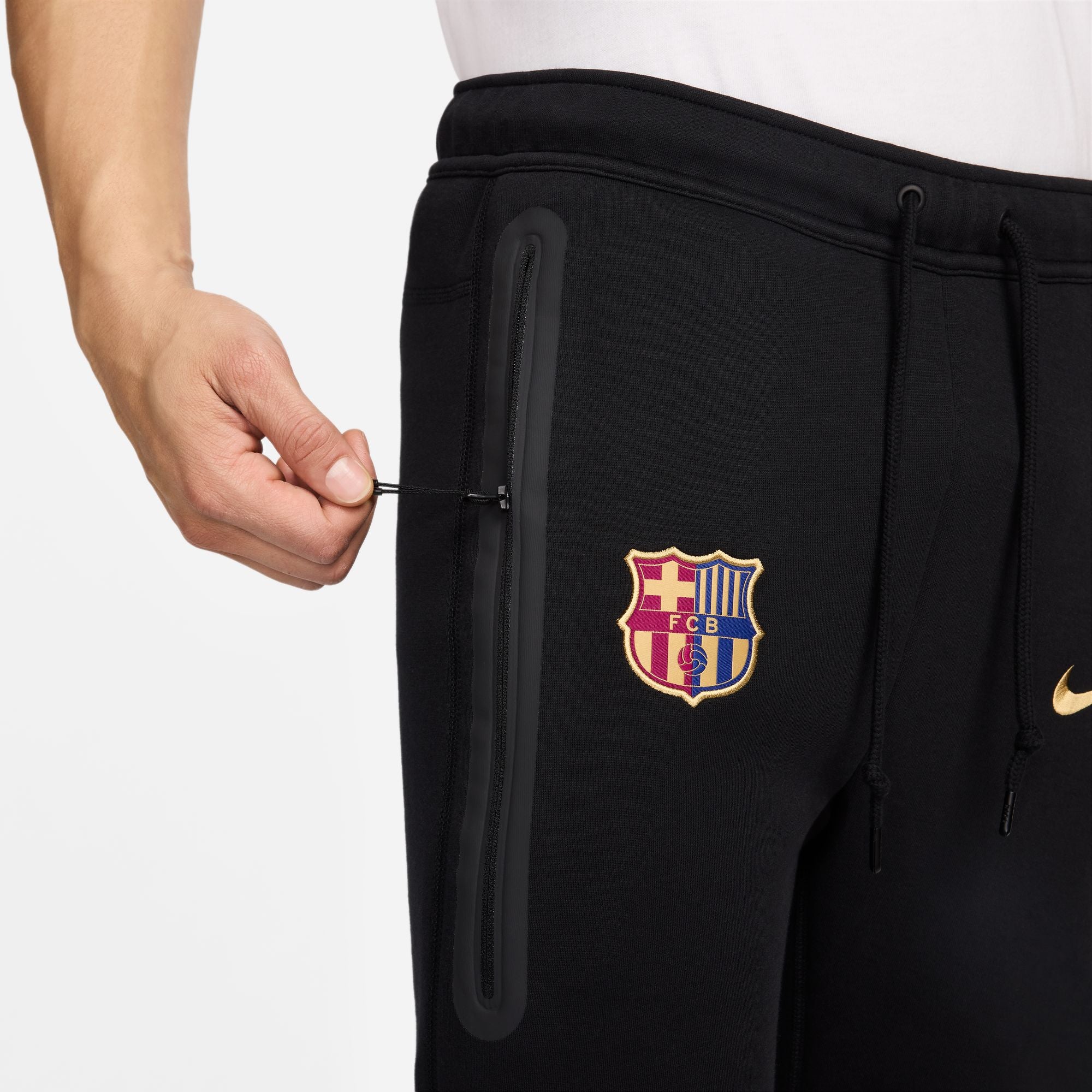 Nike FC Barcelona NSW Tech Fleece Pant - FN8487-010-NIKE by Nike | Available at Niky's Sports