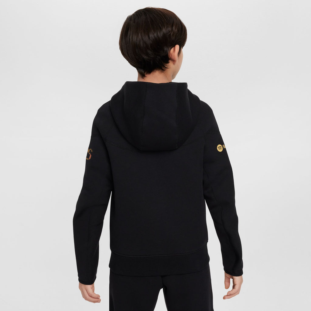 Nike FC Barcelona Tech Fleece Big Kids' (Boys') Soccer Full-Zip Hoodie - FN8500-011-NIKE by Nike | Available at Niky's Sports