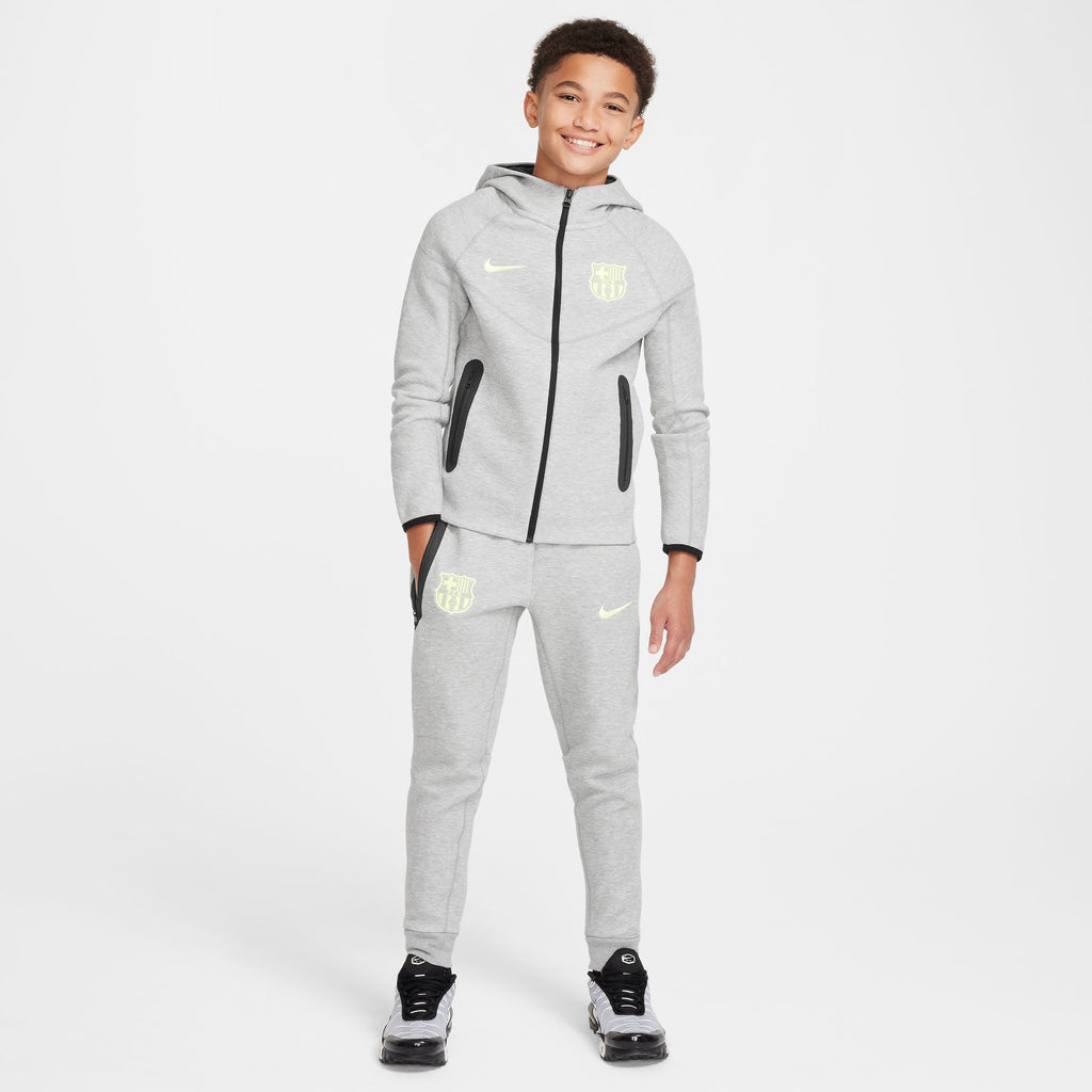 Nike FC Barcelona Tech Fleece Big Kids' (Boys') Soccer Full-Zip Hoodie - FN8500-065-NIKE by Nike | Available at Niky's Sports