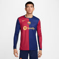 FC Barcelona 2024/25 Stadium Home Men's Nike Dri-FIT Soccer Replica Long-Sleeve Jersey - FN8806-456-NIKE by Nike | Available at Niky's Sports