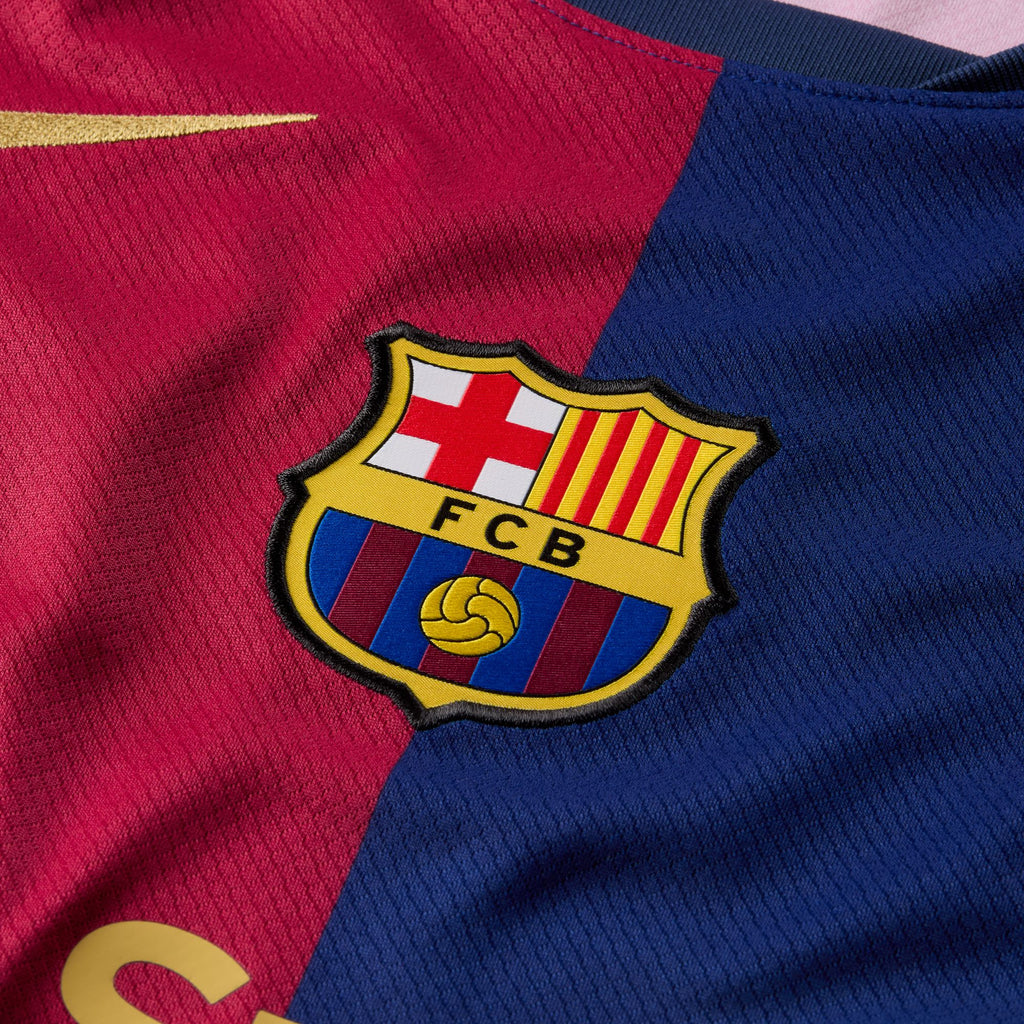 FC Barcelona 2024/25 Stadium Home Men's Nike Dri-FIT Soccer Replica Long-Sleeve Jersey - FN8806-456-NIKE by Nike | Available at Niky's Sports