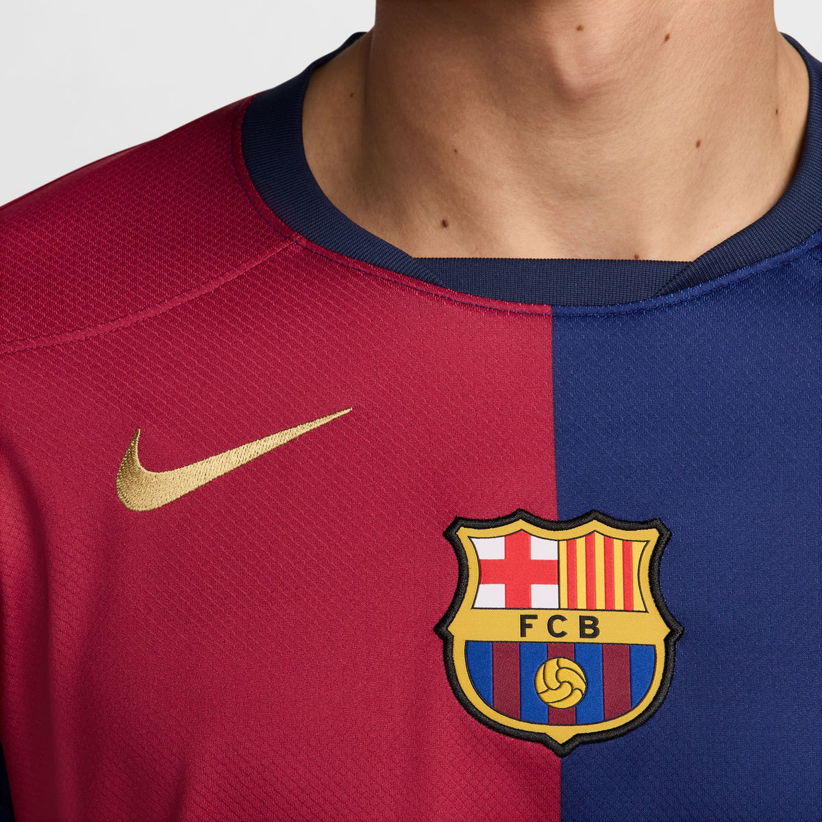 FC Barcelona 2024/25 Stadium Home Men's Nike Dri-FIT Soccer Replica Long-Sleeve Jersey - FN8806-456-NIKE by Nike | Available at Niky's Sports