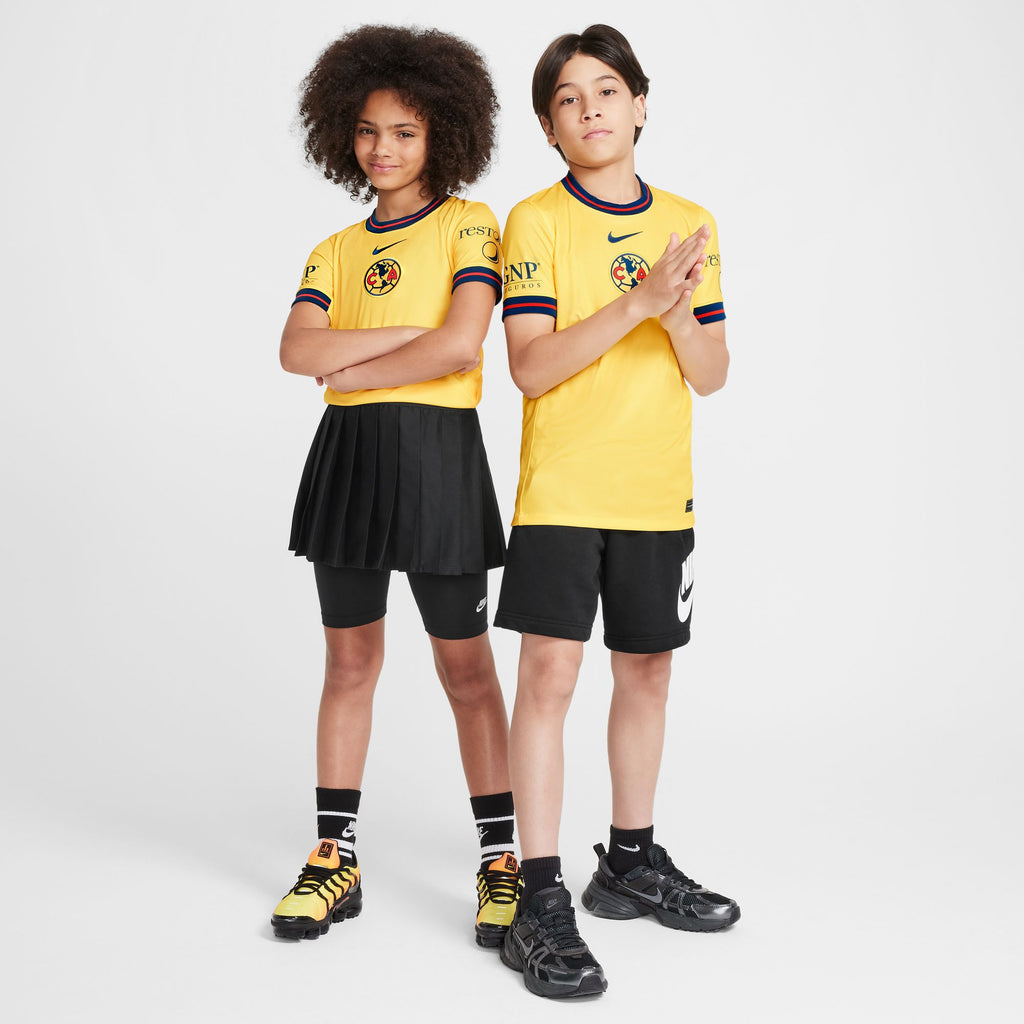 Nike Club America 2024/25 Stadium Home Big Kids' Dri-FIT Soccer Replica Jersey - FN9123-719-NIKE by Nike | Available at Niky's Sports