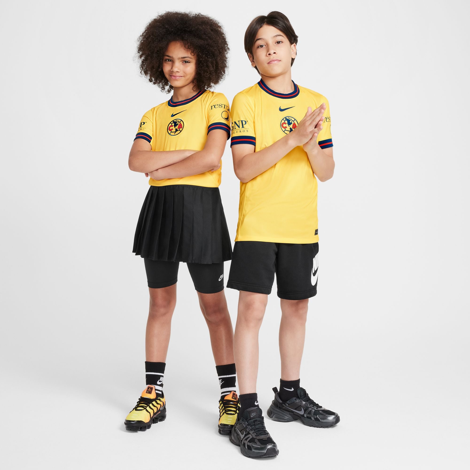 Nike Club America 2024/25 Stadium Home Big Kids' Dri-FIT Soccer Replica Jersey - FN9123-719-NIKE by Nike | Available at Niky's Sports