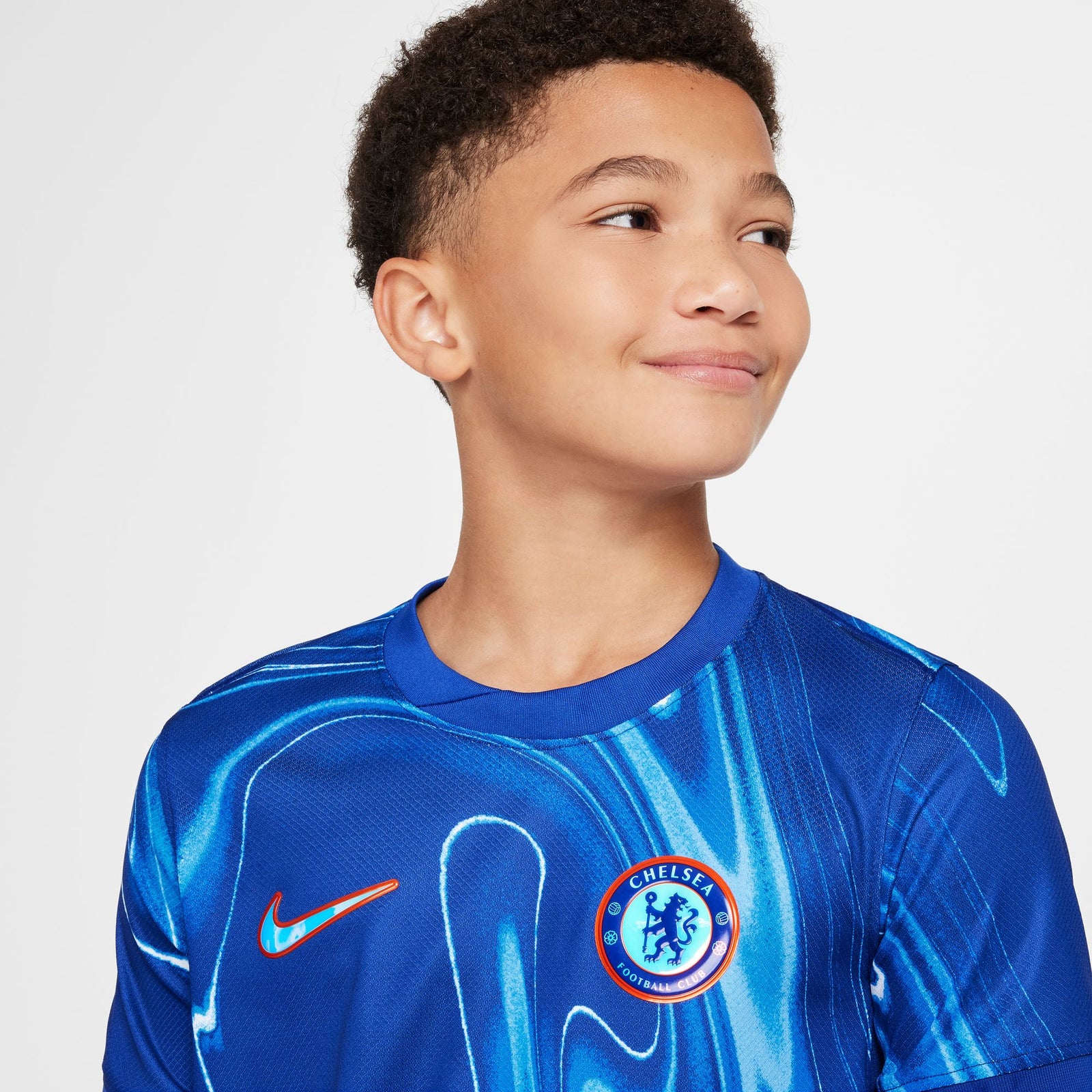 Nike Chelsea FC 2024/25 Stadium Home Big Kids' Dri-FIT Soccer Replica Jersey - FN9124-496-NIKE by Nike | Available at Niky's Sports