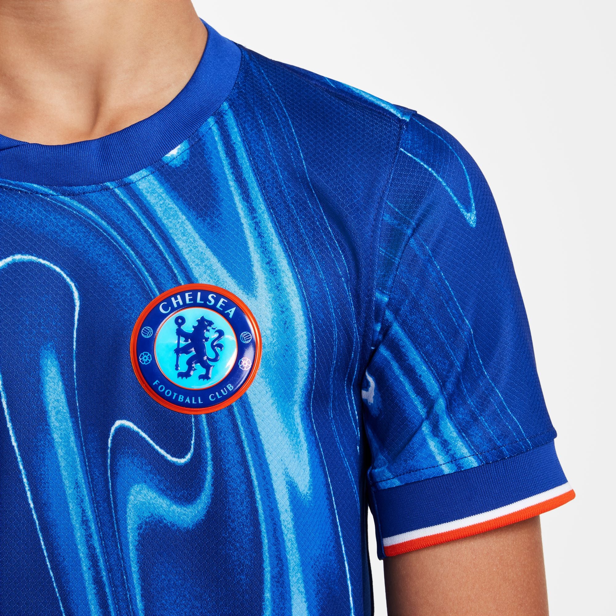 Nike Chelsea FC 2024 25 Stadium Home Big Kids Dri FIT Soccer Replica