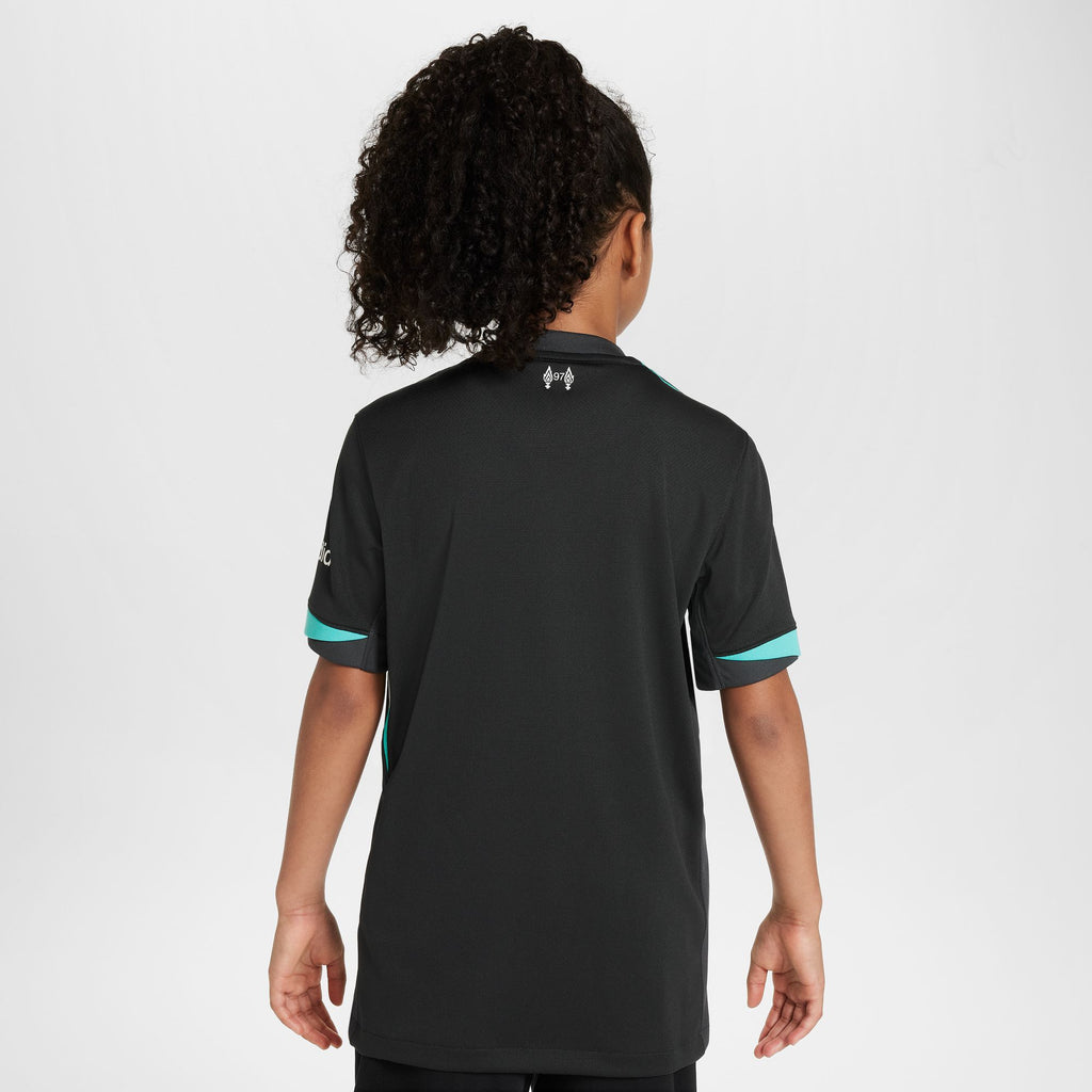 Nike Liverpool FC 2024/25 Stadium Away Big Kids' Dri-FIT Soccer Replica Jersey - FN9125-322-NIKE by Nike | Available at Niky's Sports