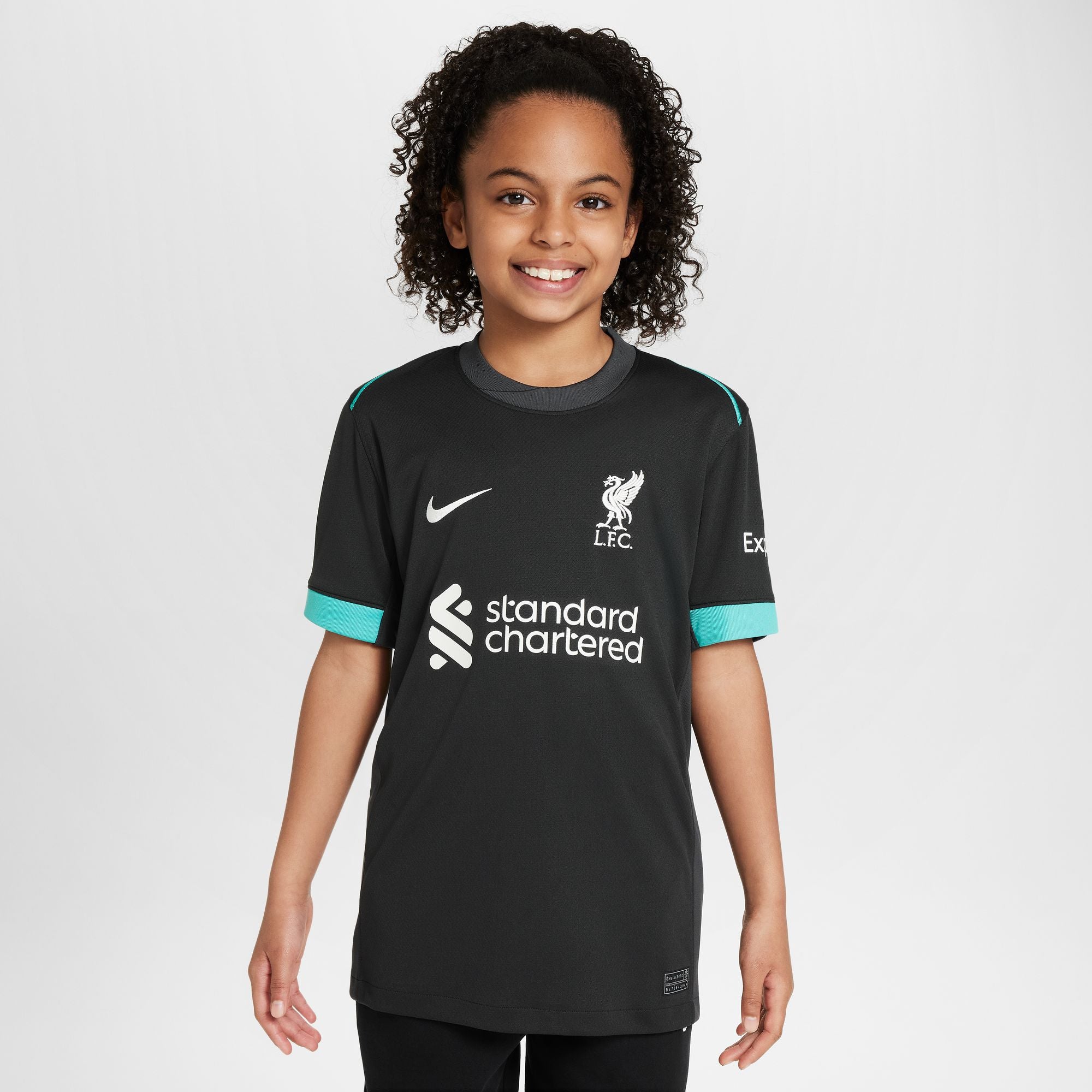 Nike Liverpool FC 2024/25 Stadium Away Big Kids' Dri-FIT Soccer Replica Jersey - FN9125-322-NIKE by Nike | Available at Niky's Sports