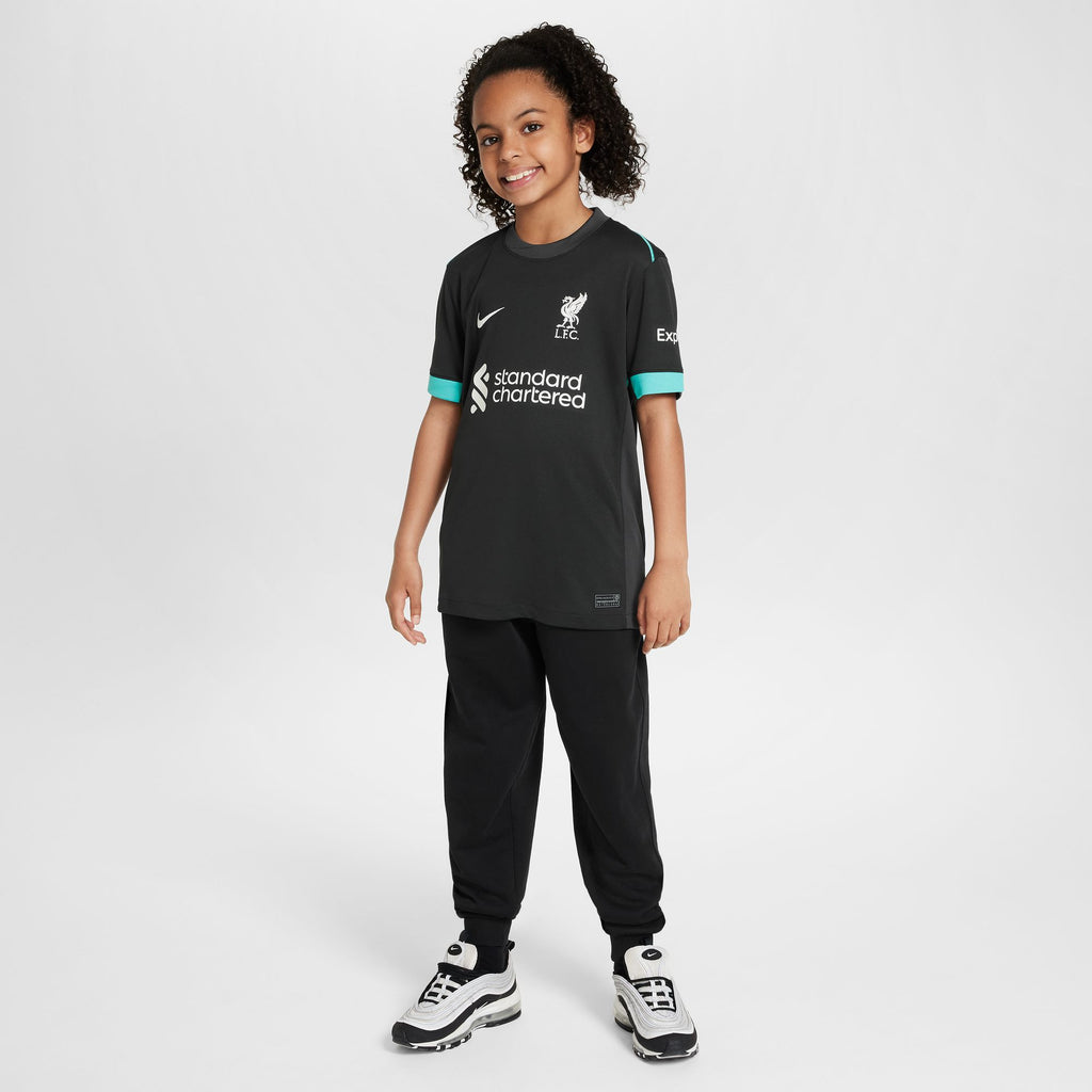 Nike Liverpool FC 2024/25 Stadium Away Big Kids' Dri-FIT Soccer Replica Jersey - FN9125-322-NIKE by Nike | Available at Niky's Sports