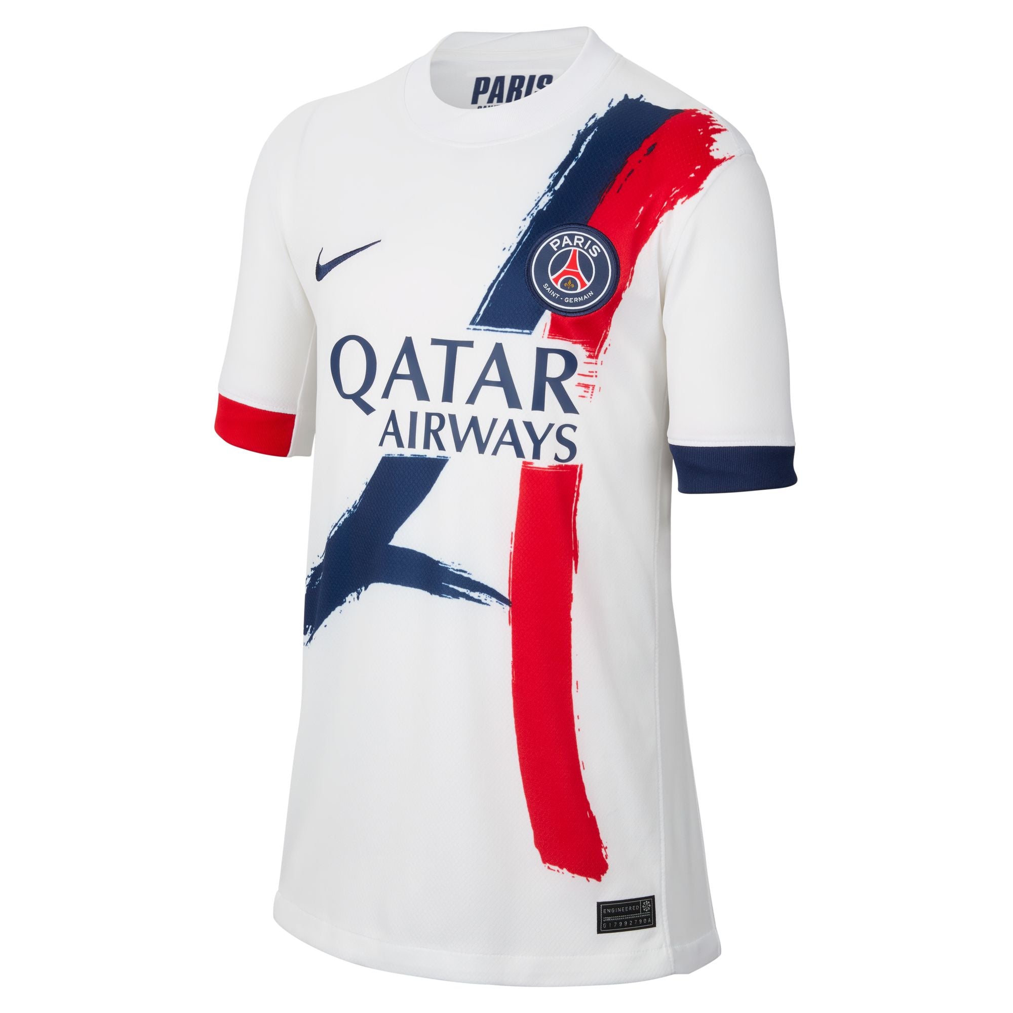 Nike Paris Saint-Germain 2024/25 Stadium Away Big Kids' Dri-FIT Soccer Replica Jersey - FN9126-101-NIKE by Nike | Available at Niky's Sports