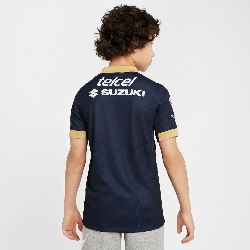 Nike Pumas UNAM 2024/25 Stadium Away Big Kids' Dri-FIT Soccer Replica Jersey - FN9127-451-NIKE by Nike | Available at Niky's Sports