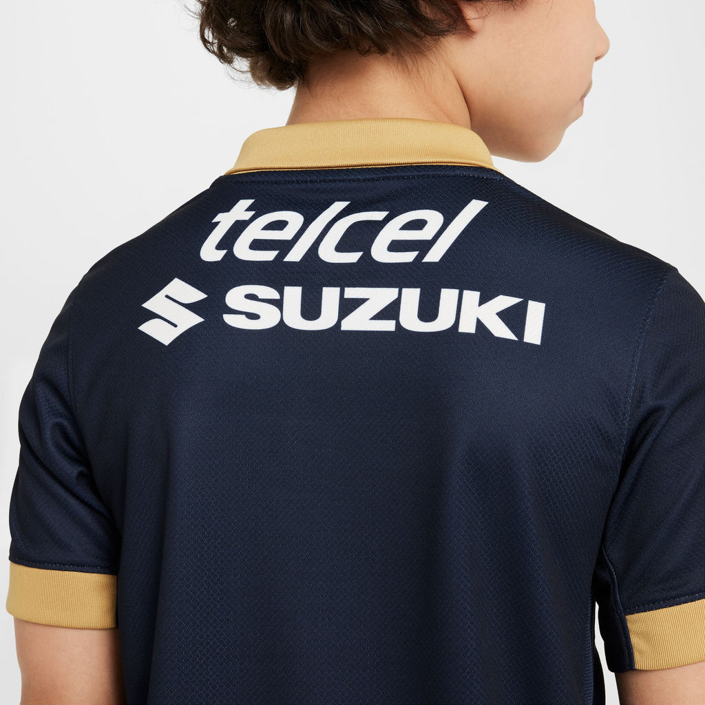 Nike Pumas UNAM 2024/25 Stadium Away Big Kids' Dri-FIT Soccer Replica Jersey - FN9127-451-NIKE by Nike | Available at Niky's Sports