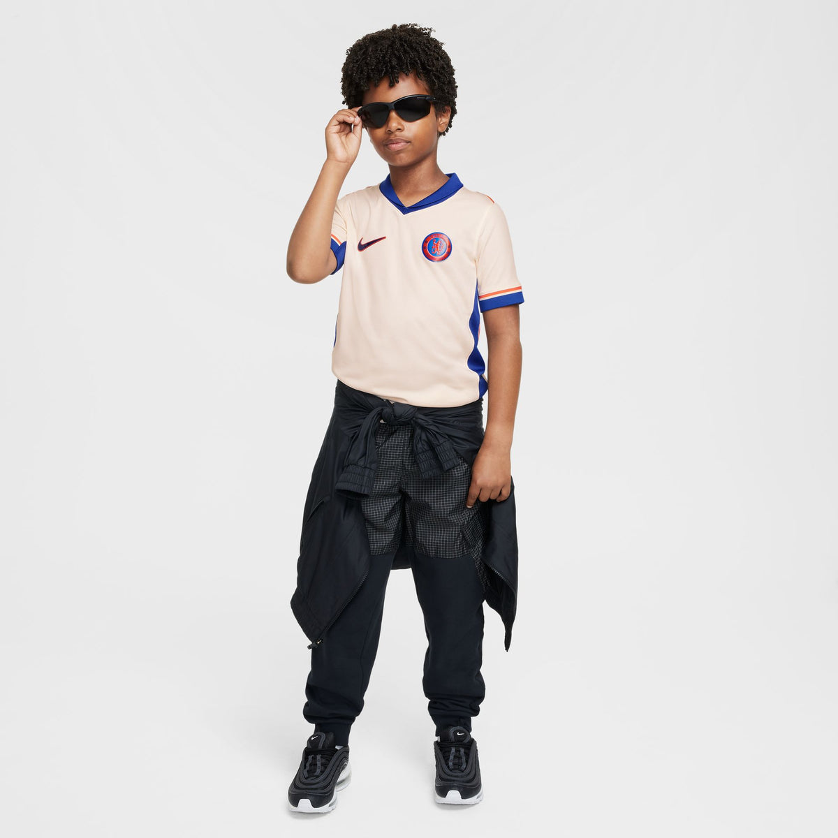 Nike Chelsea FC 2024/25 Stadium Away Big Kids' Dri-FIT Soccer Replica Jersey - FN9142-839-NIKE by Nike | Available at Niky's Sports