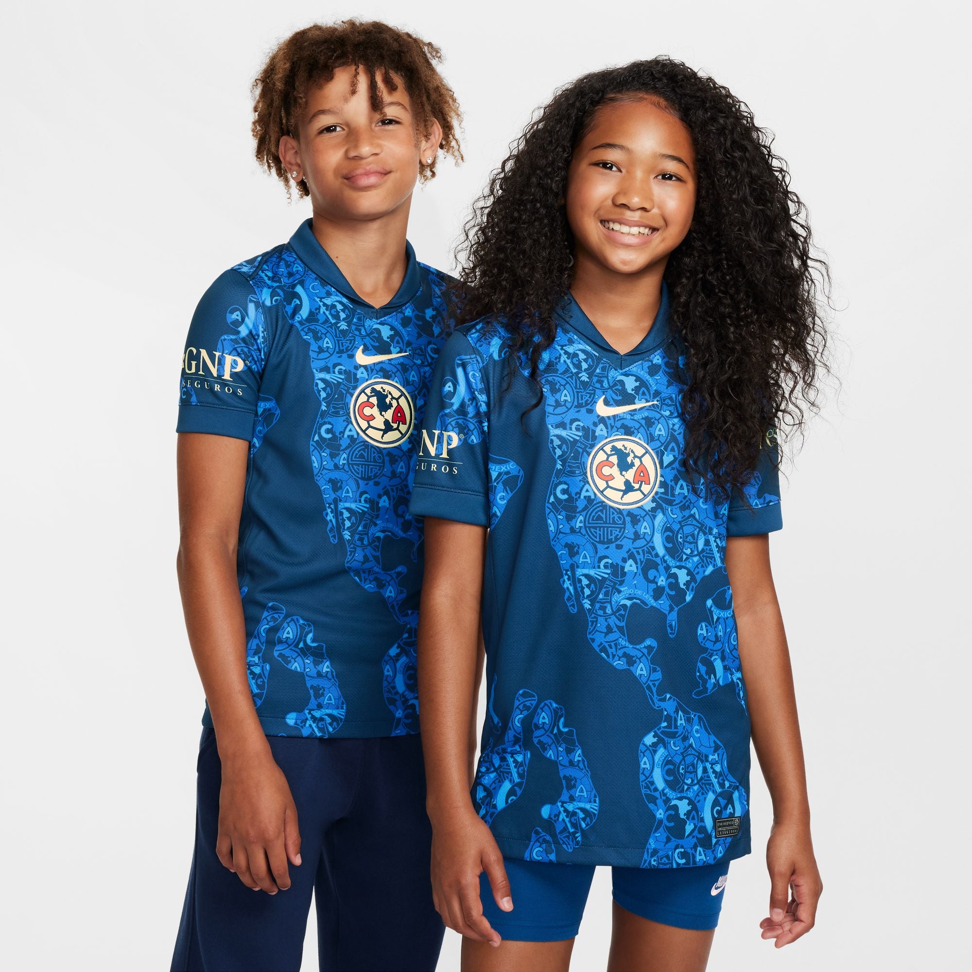 Nike Club America 2024/25 Stadium Away Big Kids' Dri-FIT Soccer Replica Jersey - FN9147-477-NIKE by Nike | Available at Niky's Sports