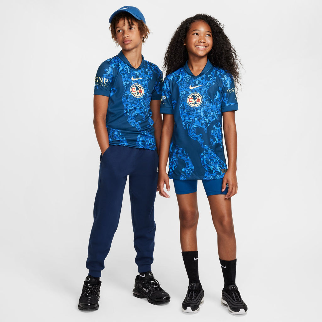 Nike Club America 2024/25 Stadium Away Big Kids' Dri-FIT Soccer Replica Jersey - FN9147-477-NIKE by Nike | Available at Niky's Sports