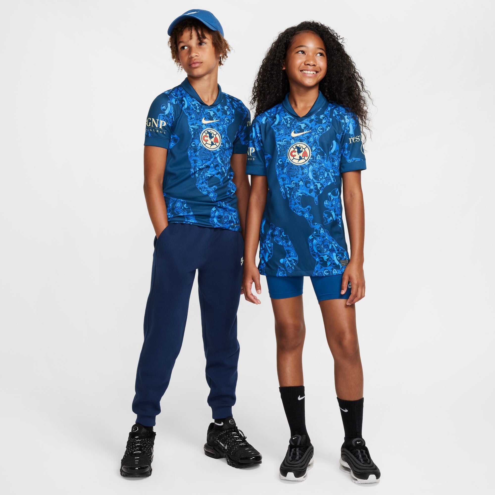 Nike Club America 2024/25 Stadium Away Big Kids' Dri-FIT Soccer Replica Jersey - FN9147-477-NIKE by Nike | Available at Niky's Sports