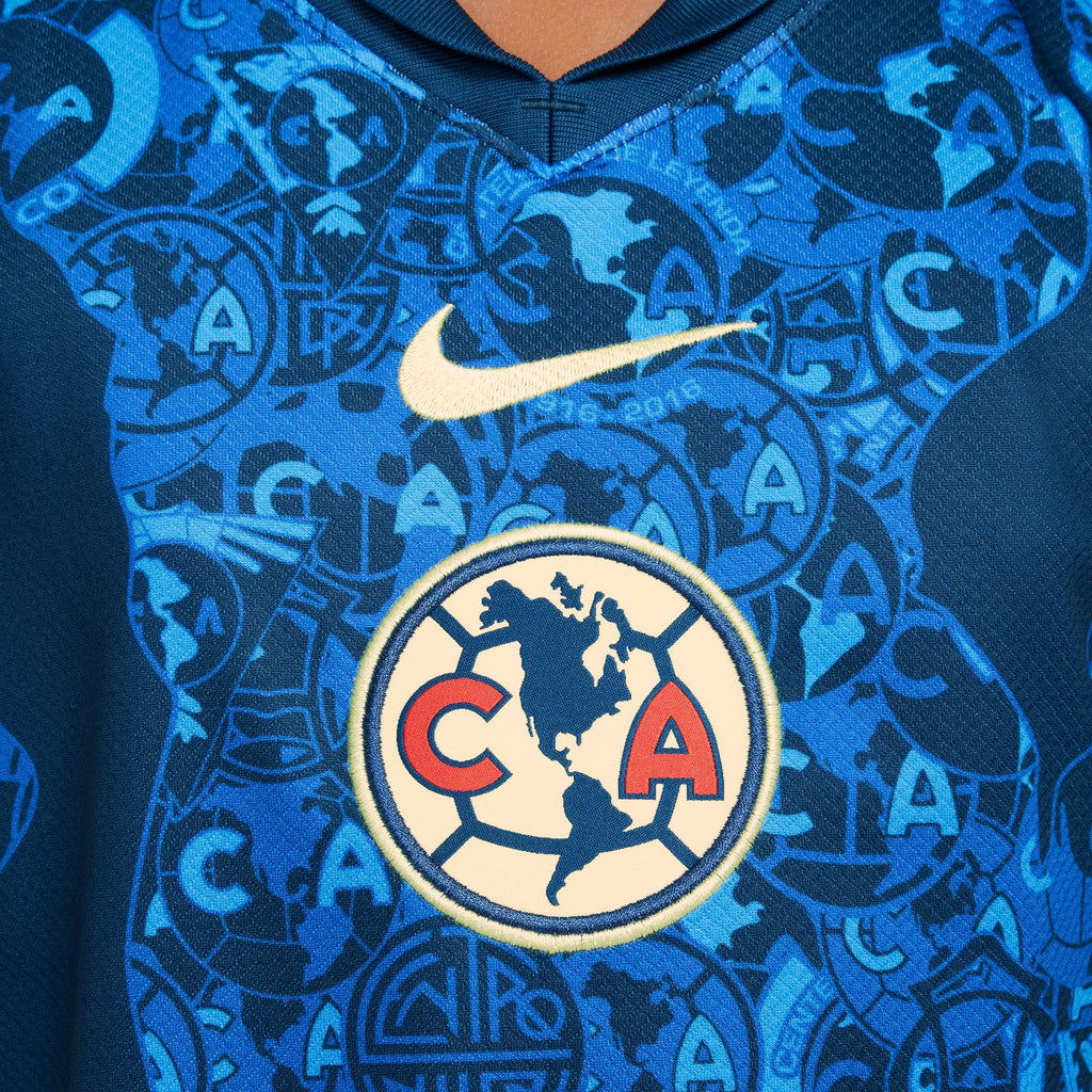 Nike Club America 2024/25 Stadium Away Big Kids' Dri-FIT Soccer Replica Jersey - FN9147-477-NIKE by Nike | Available at Niky's Sports