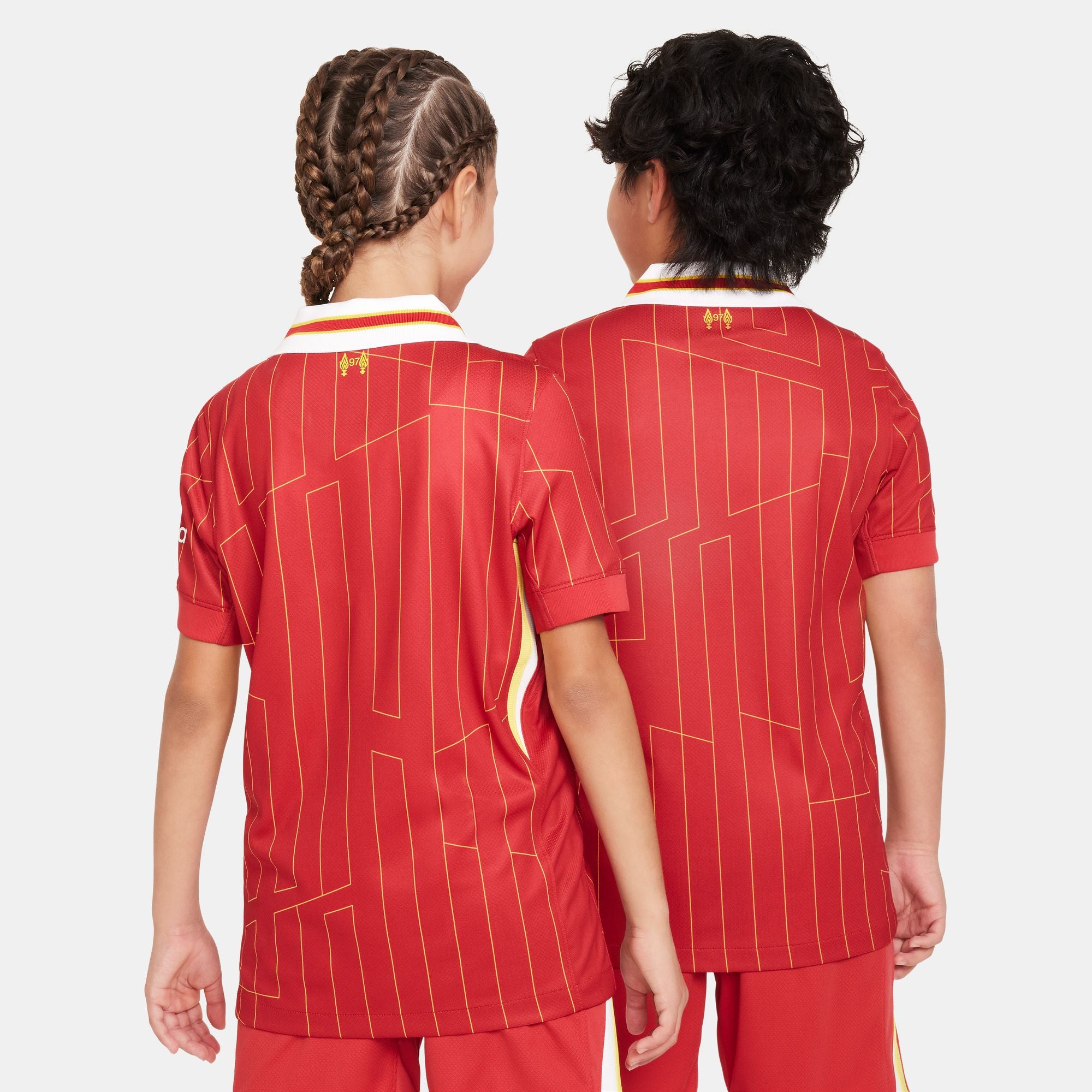 Nike Liverpool FC 2024/25 Stadium Home Big Kids' Dri-FIT Soccer Replica Jersey - FN9154-688-NIKE by Nike | Available at Niky's Sports