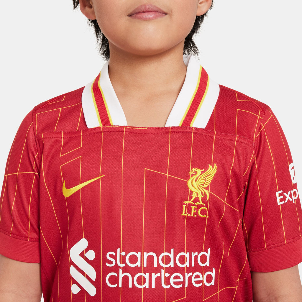 Nike Liverpool FC 2024/25 Stadium Home Big Kids' Dri-FIT Soccer Replica Jersey - FN9154-688-NIKE by Nike | Available at Niky's Sports