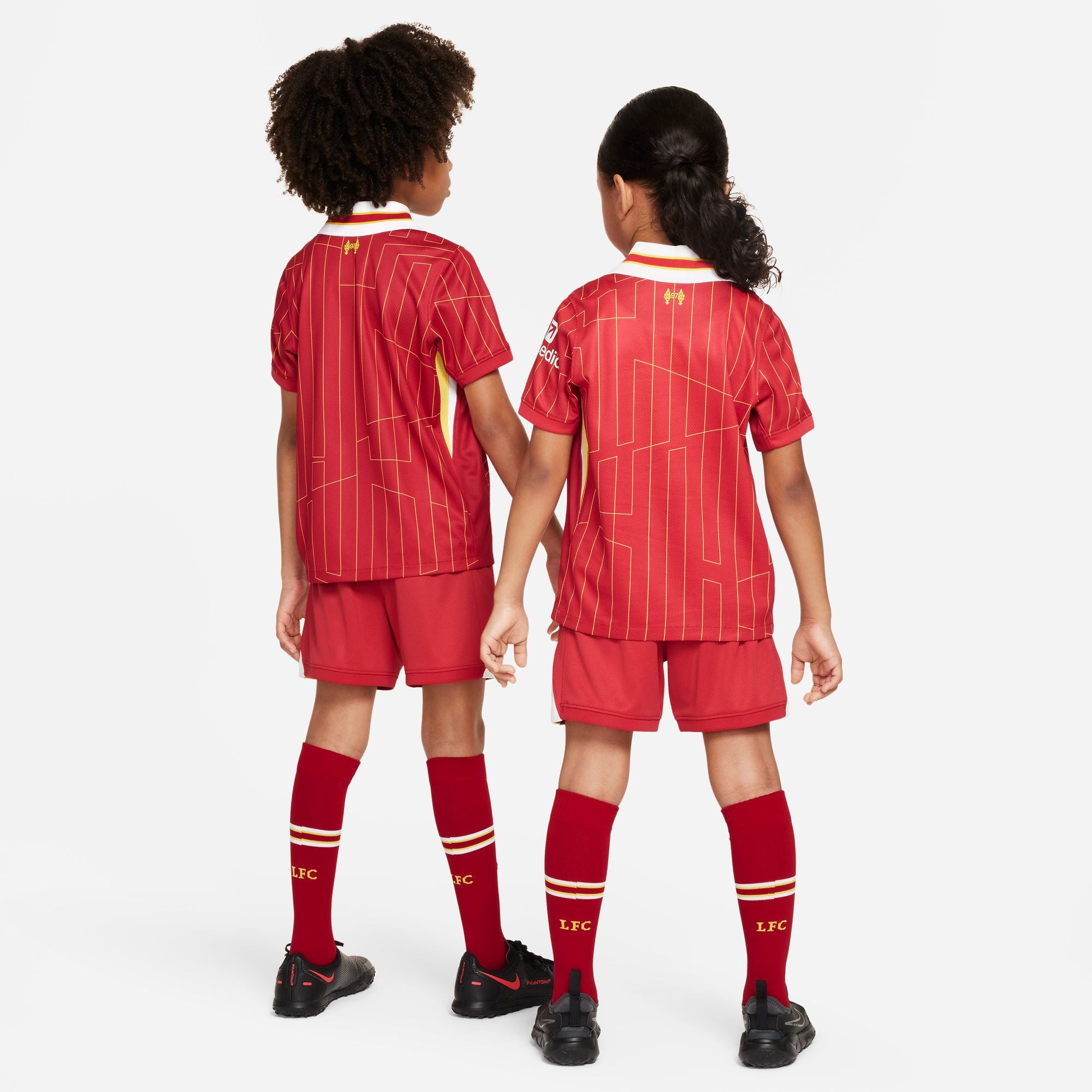 Nike Liverpool FC 2024 Stadium Home Little Kids' Soccer Replica 3-Piece Kit - FN9234-688-NIKE by Nike | Available at Niky's Sports
