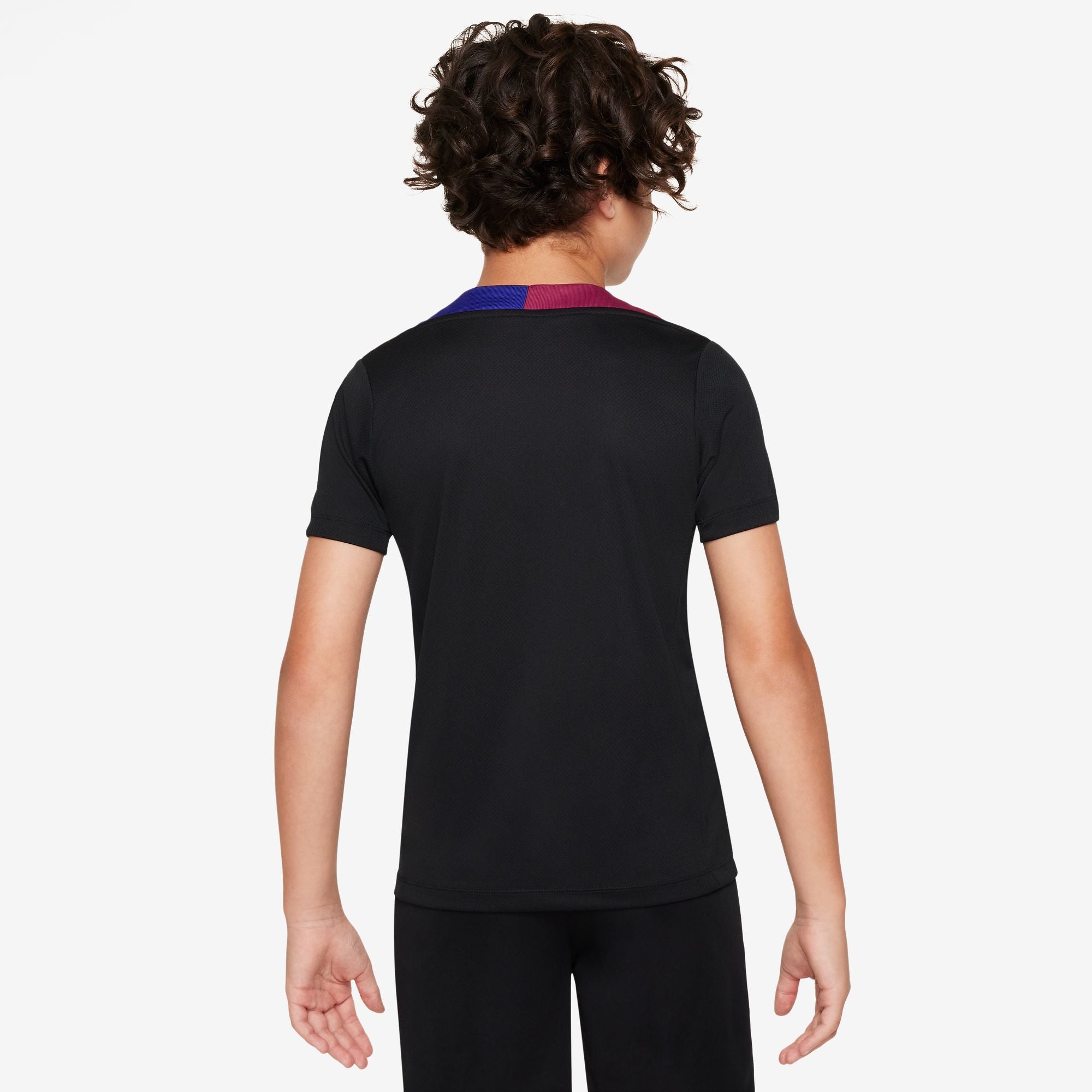Nike FC Barcelona Strike Big Kids' Dri-FIT Soccer Short-Sleeve Knit Top - FN9859-011-NIKE by Nike | Available at Niky's Sports
