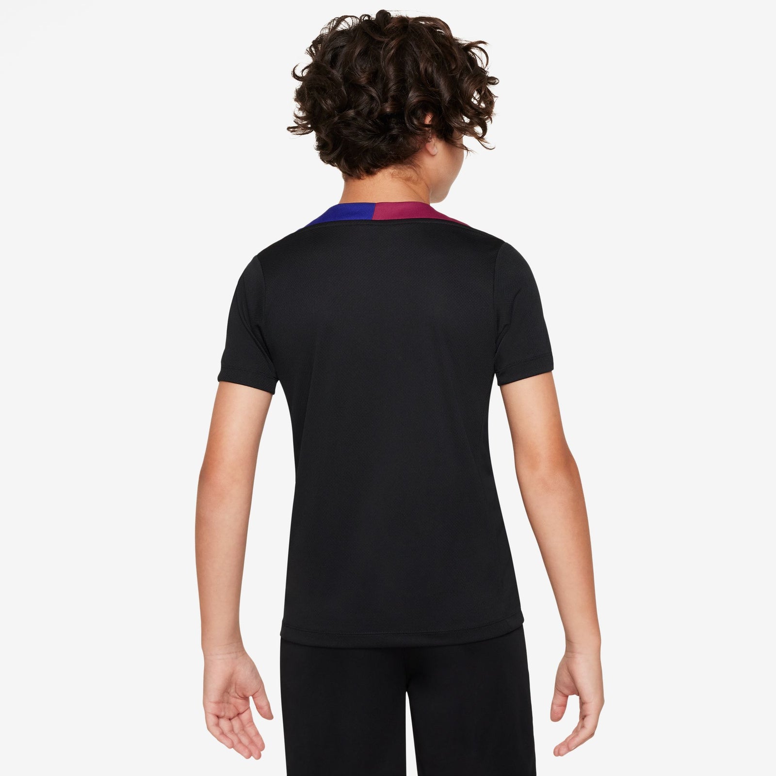 Nike FC Barcelona Strike Big Kids' Dri-FIT Soccer Short-Sleeve Knit Top - FN9859-011-NIKE by Nike | Available at Niky's Sports