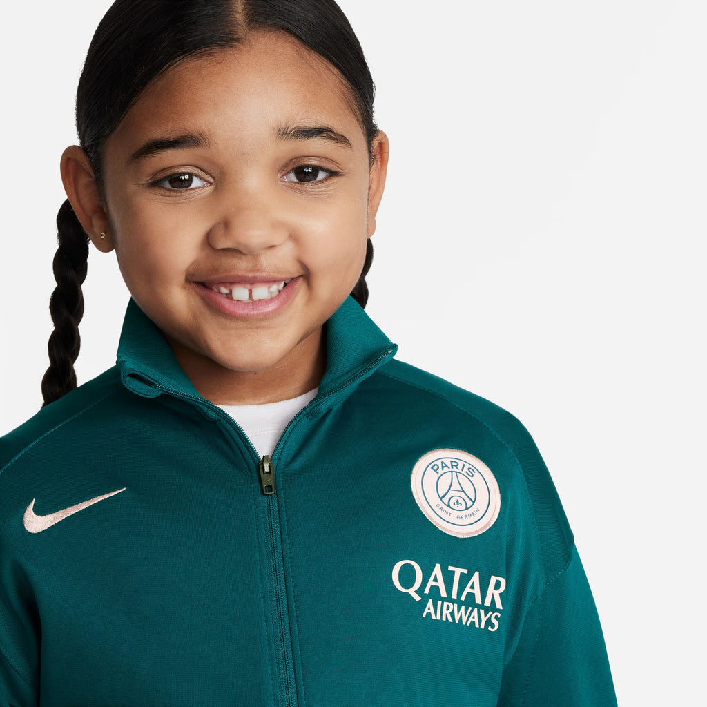 Nike Paris Saint-Germain Strike Little Kids' Dri-FIT Soccer Knit Tracksuit - FN9991-382-NIKE by Nike | Available at Niky's Sports