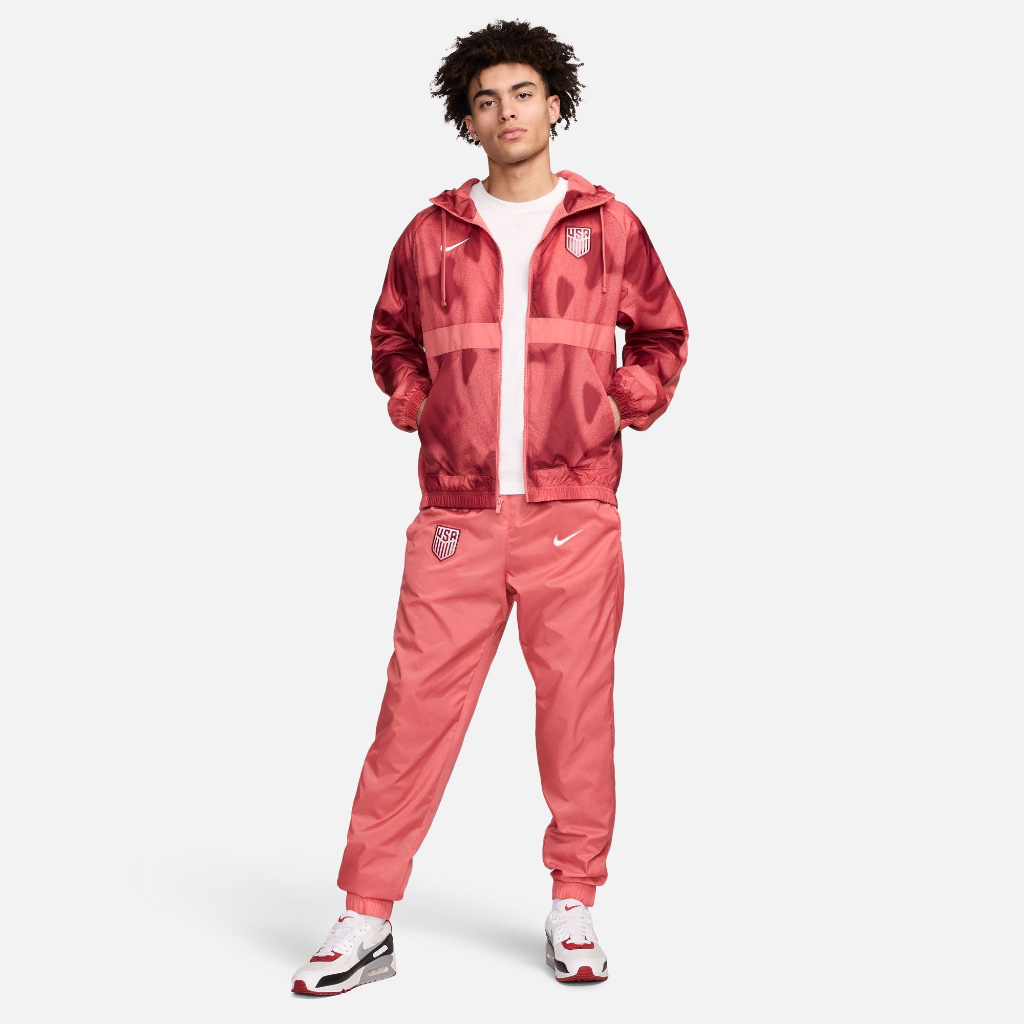 Nike USMNT Men's Soccer Woven Hooded Track Suit - FQ2199-655-NIKE by Nike | Available at Niky's Sports