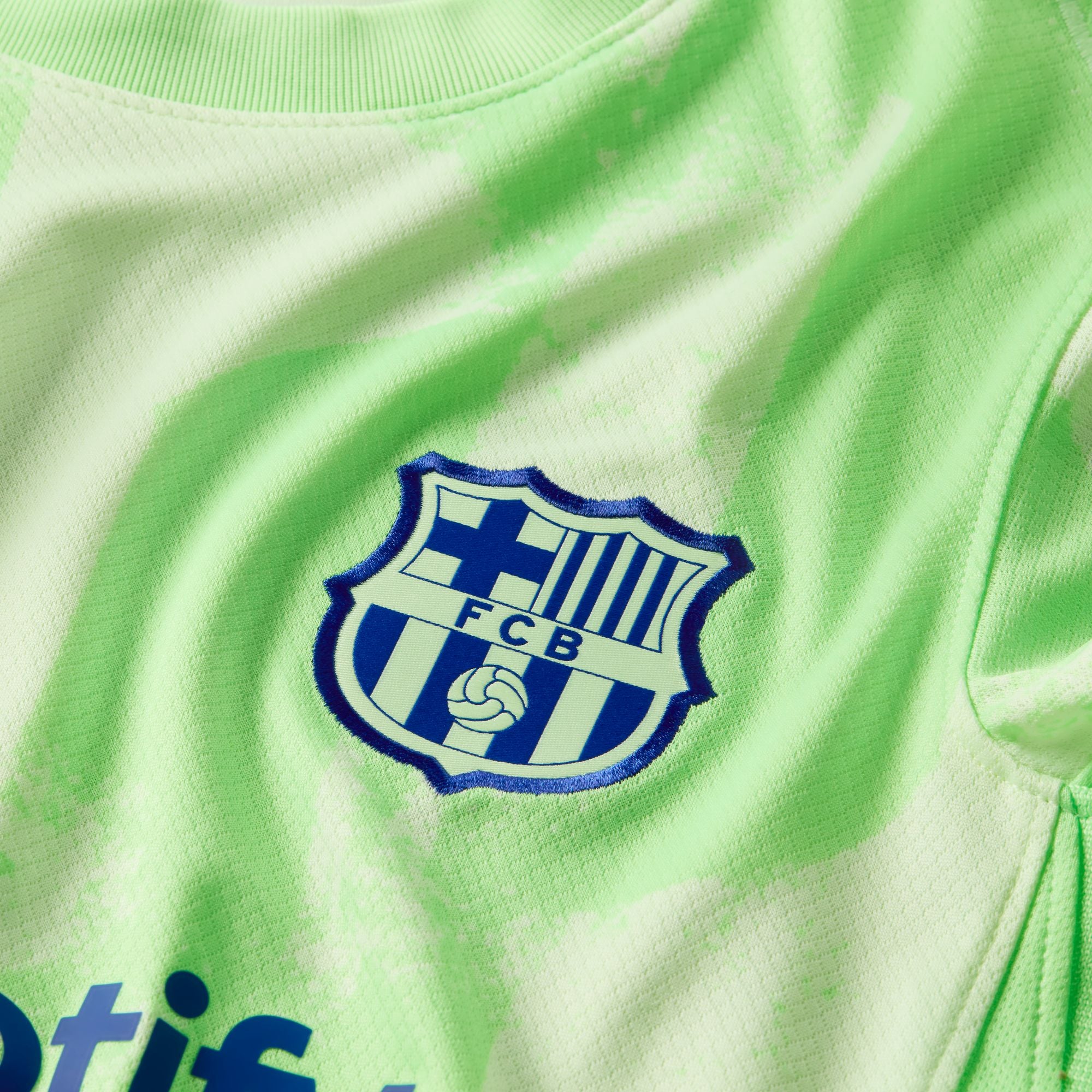 Nike FC Barcelona 2024/25 Stadium Third Big Kids' Dri-FIT Soccer Replica Jersey - FQ2251-702-NIKE by Nike | Available at Niky's Sports