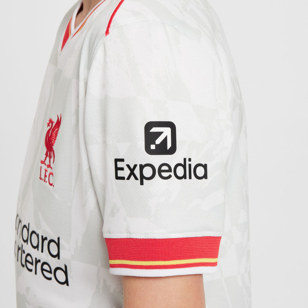 Nike Liverpool FC 2024/25 Stadium Third Big Kids' Dri-FIT Soccer Replica Jersey - FQ2253-101-NIKE by Nike | Available at Niky's Sports