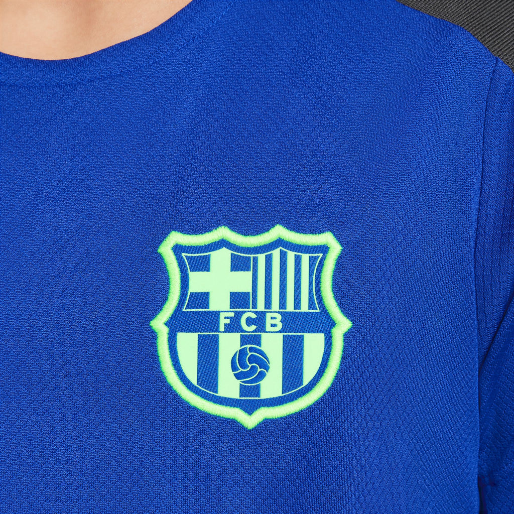 Nike FC Barcelona Strike Third Big Kids' Dri-FIT Soccer Knit Short-Sleeve Top - FQ2630-418-NIKE by Nike | Available at Niky's Sports