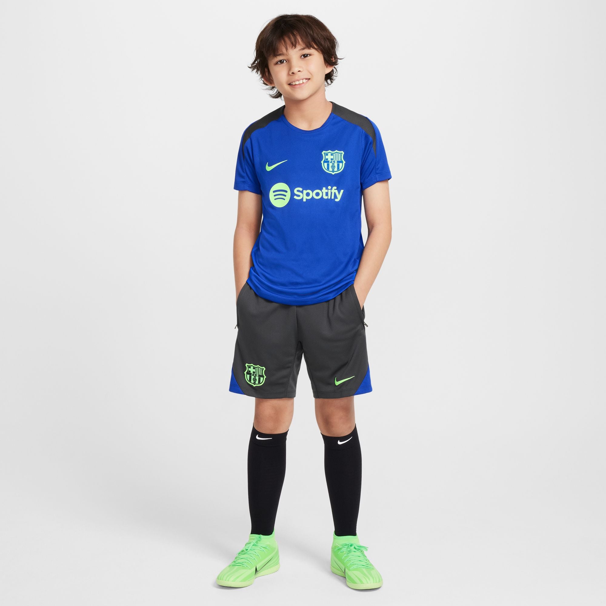 Nike FC Barcelona Strike Third Big Kids' Dri-FIT Soccer Knit Short-Sle