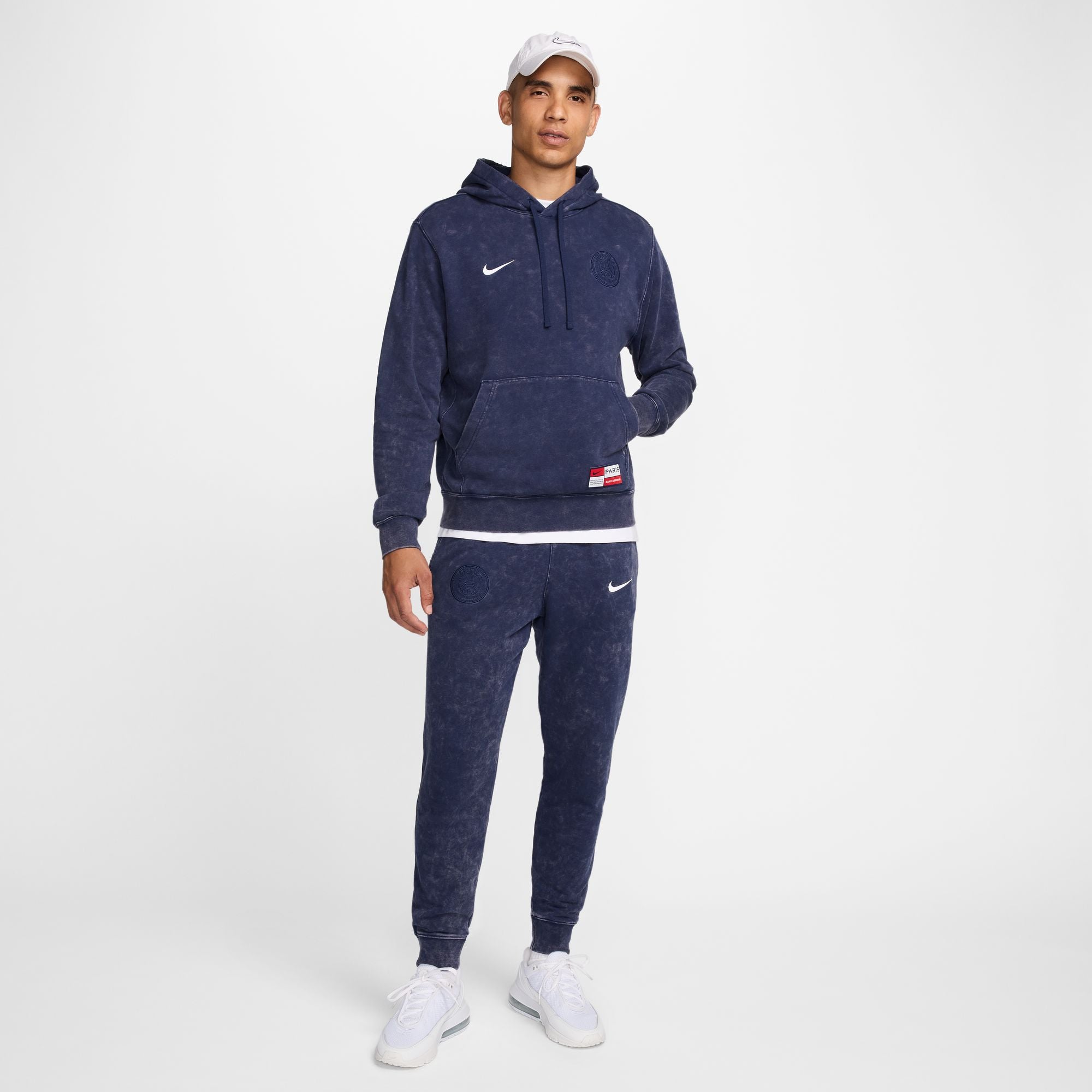 Nike Paris Saint-Germain Club Men's Soccer French Terry Pullover Hoodie - FQ3005-410-NIKE by Nike | Available at Niky's Sports