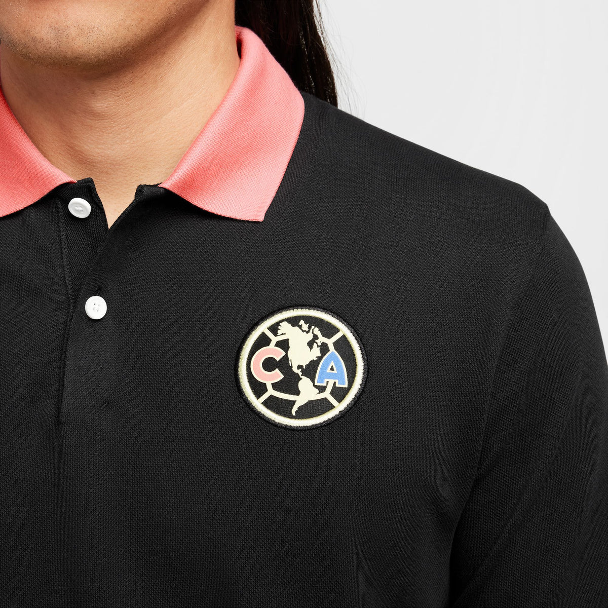 Nike Club America Polo Slim 2.0 - FQ3048-010-NIKE by Nike | Available at Niky's Sports