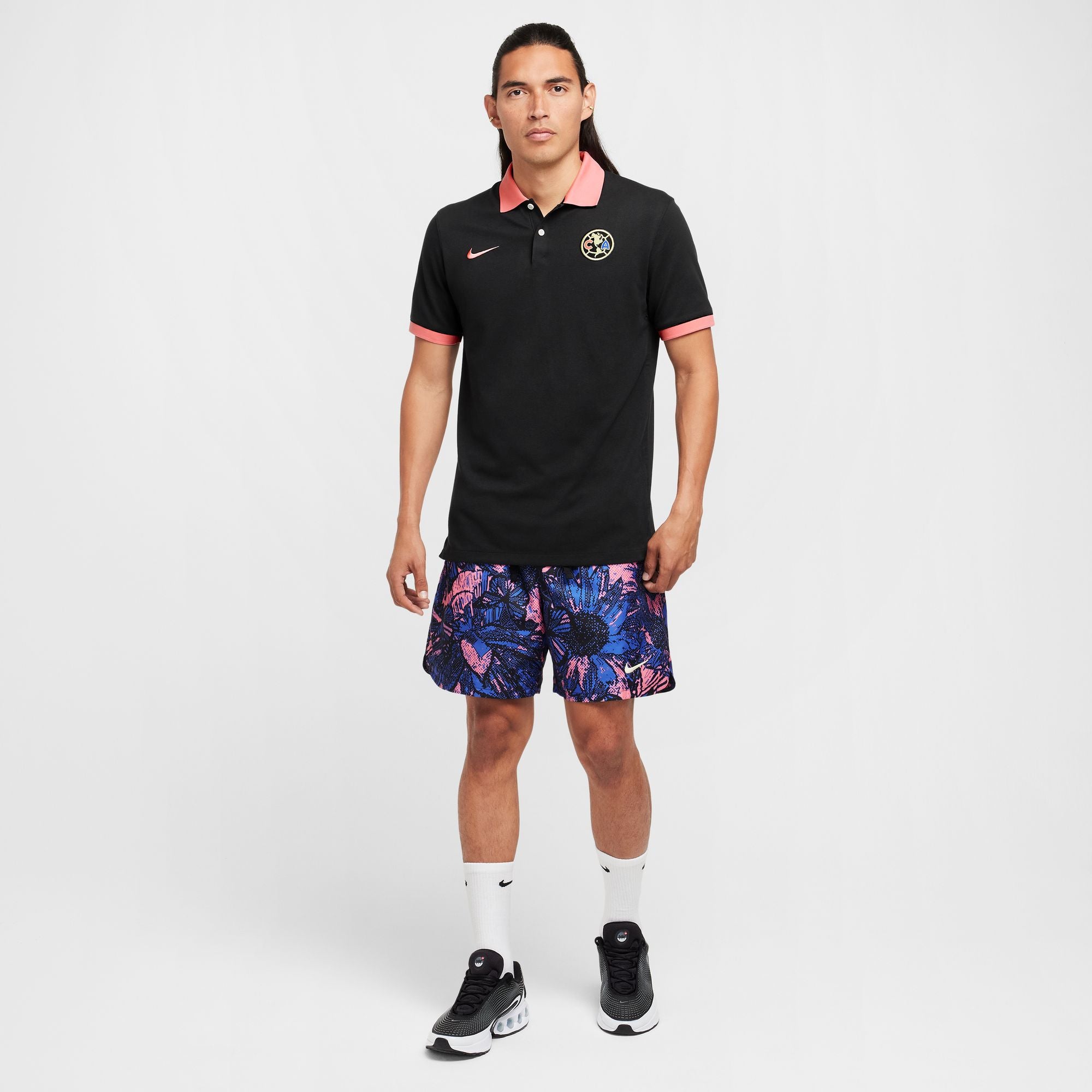 Nike Club America Polo Slim 2.0 - FQ3048-010-NIKE by Nike | Available at Niky's Sports