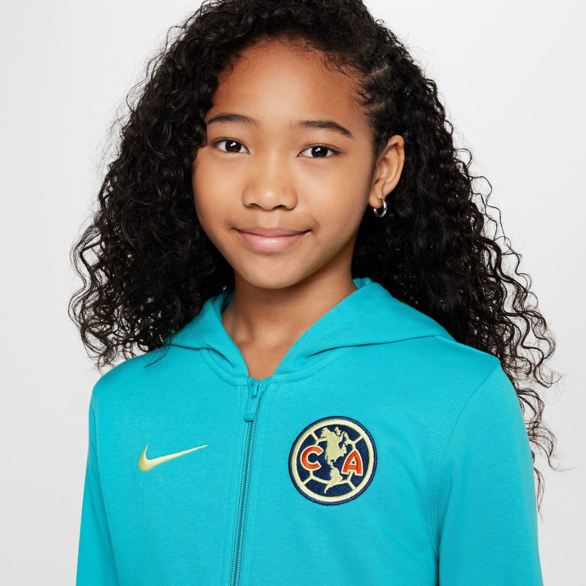 Nike Club America Club Big Kids' (Boys') Soccer Full-Zip French Terry Hoodie