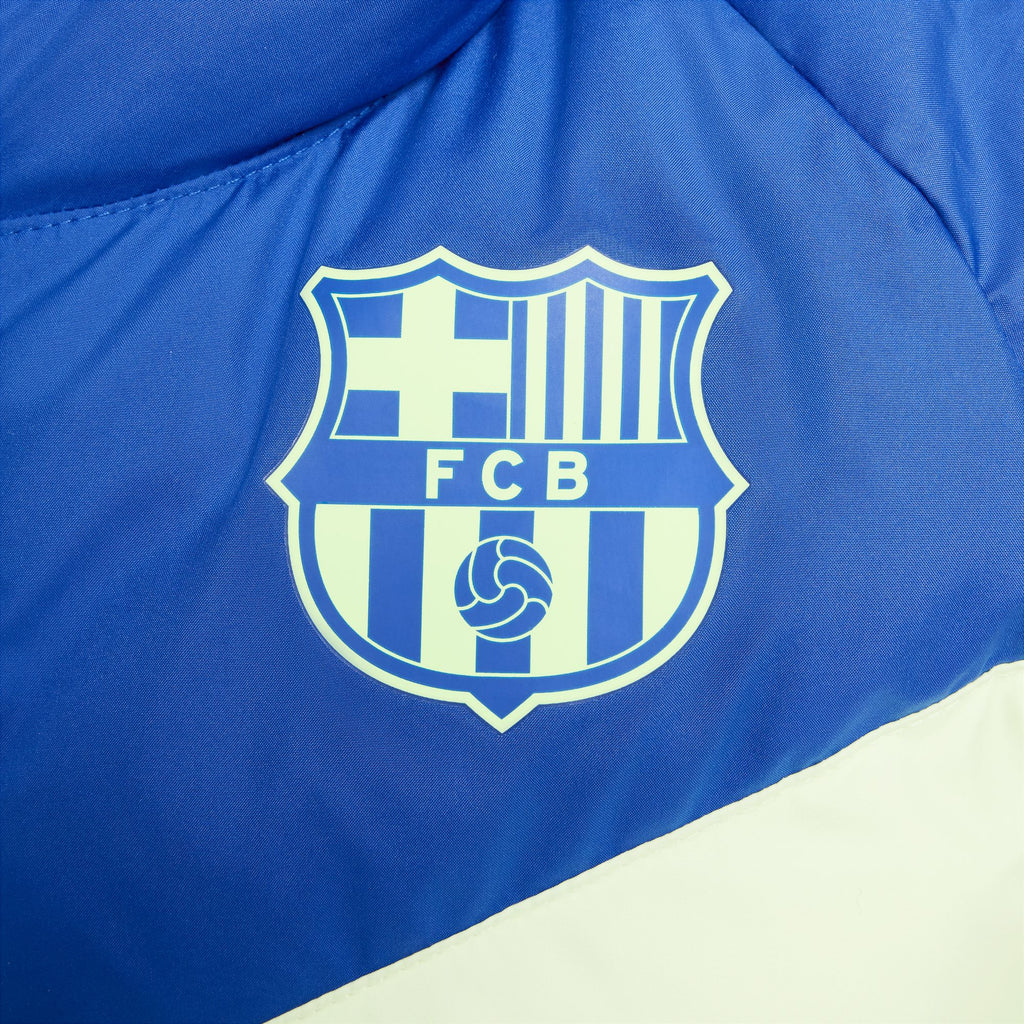 Nike FC Barcelona Third Big Kids' Soccer Synthetic-Fill Hooded Jacket - FQ3423-417-NIKE by Nike | Available at Niky's Sports