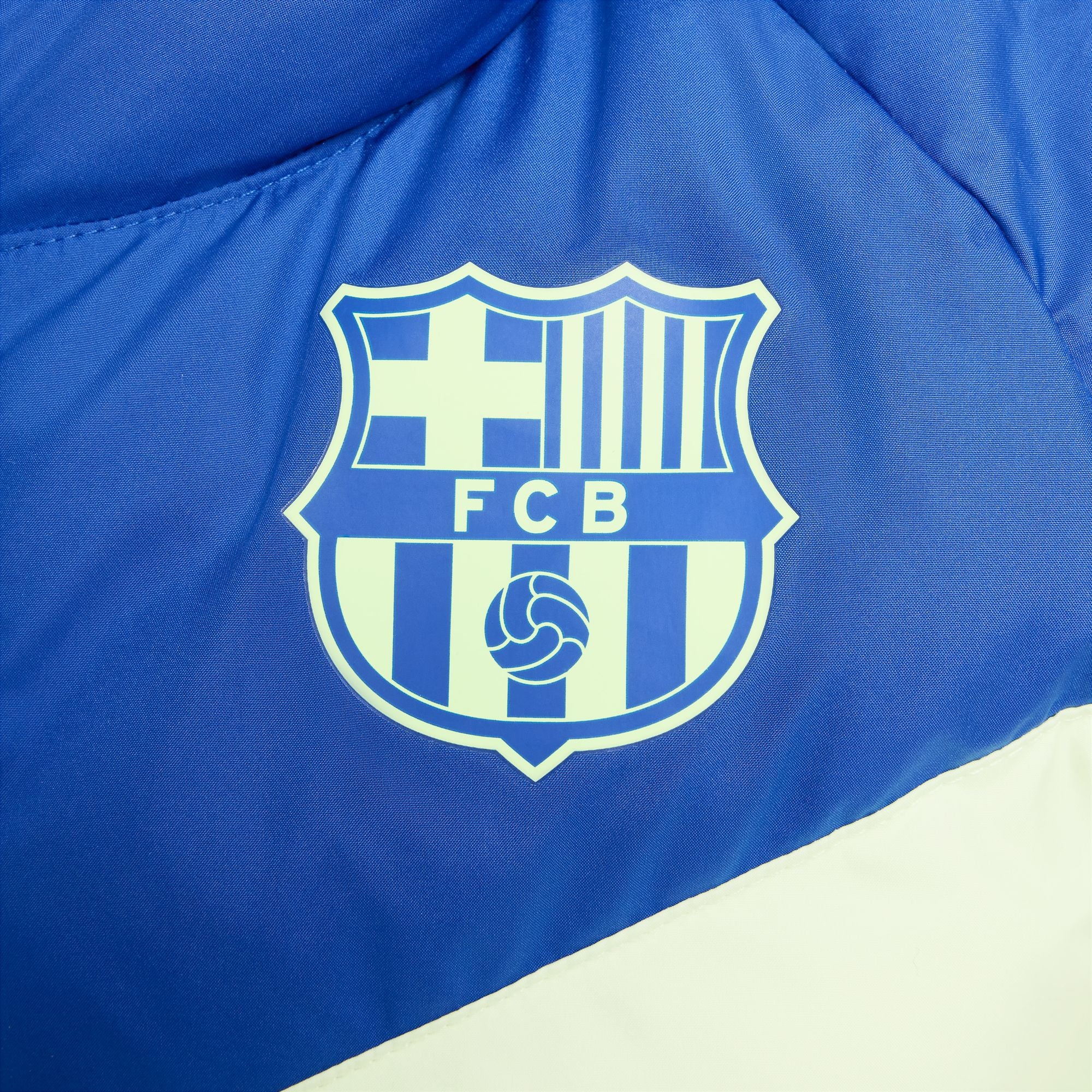 Nike FC Barcelona Third Big Kids' Soccer Synthetic-Fill Hooded Jacket - FQ3423-417-NIKE by Nike | Available at Niky's Sports