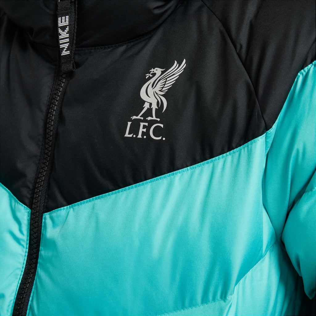 Nike Liverpool FC Big Kids' Soccer Synthetic-Fill Hooded Jacket - FQ3424-010-NIKE by Nike | Available at Niky's Sports