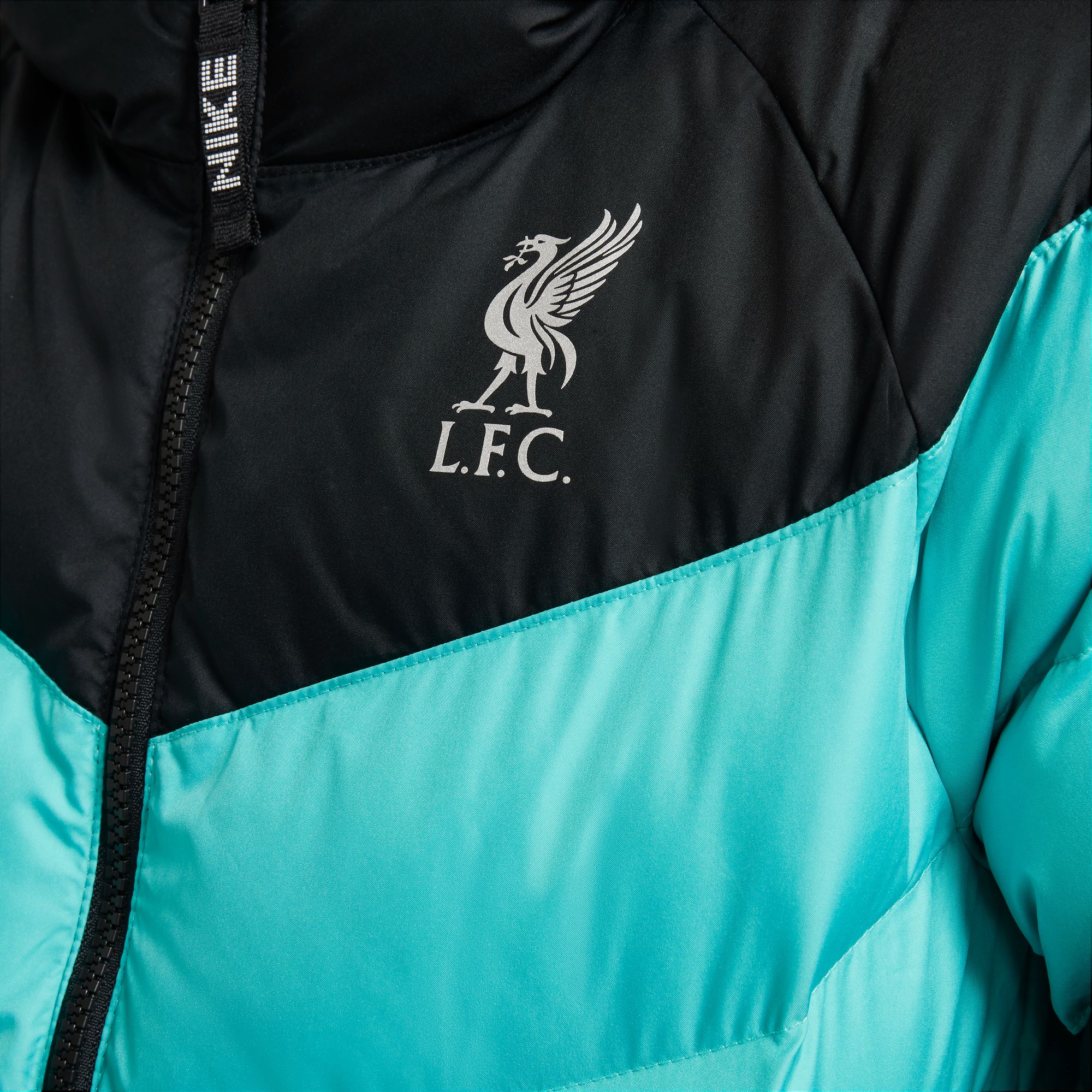 Nike Liverpool FC Big Kids' Soccer Synthetic-Fill Hooded Jacket - FQ3424-010-NIKE by Nike | Available at Niky's Sports