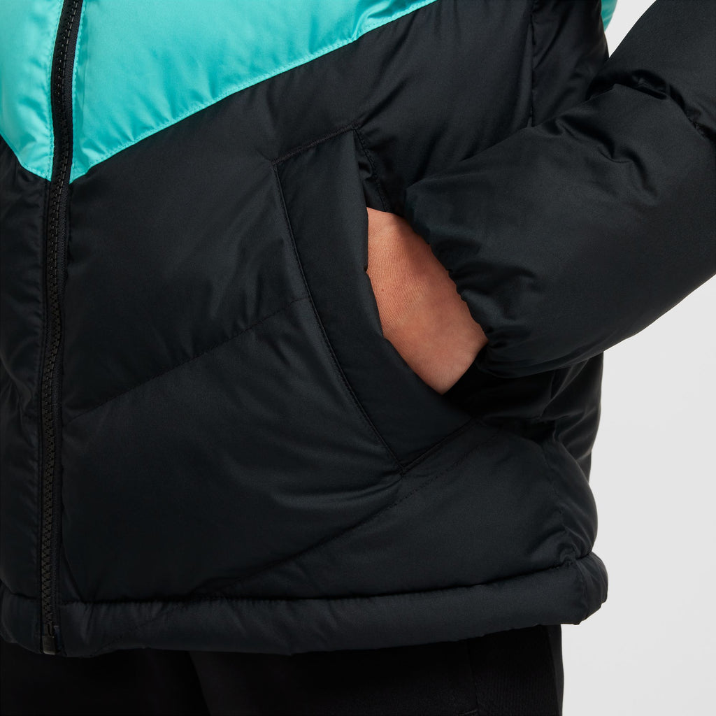 Nike Liverpool FC Big Kids' Soccer Synthetic-Fill Hooded Jacket - FQ3424-010-NIKE by Nike | Available at Niky's Sports