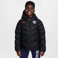 Nike Paris Saint-Germain Big Kids' Soccer Synthetic-Fill Hooded Jacket - FQ3425-010-NIKE by Nike | Available at Niky's Sports