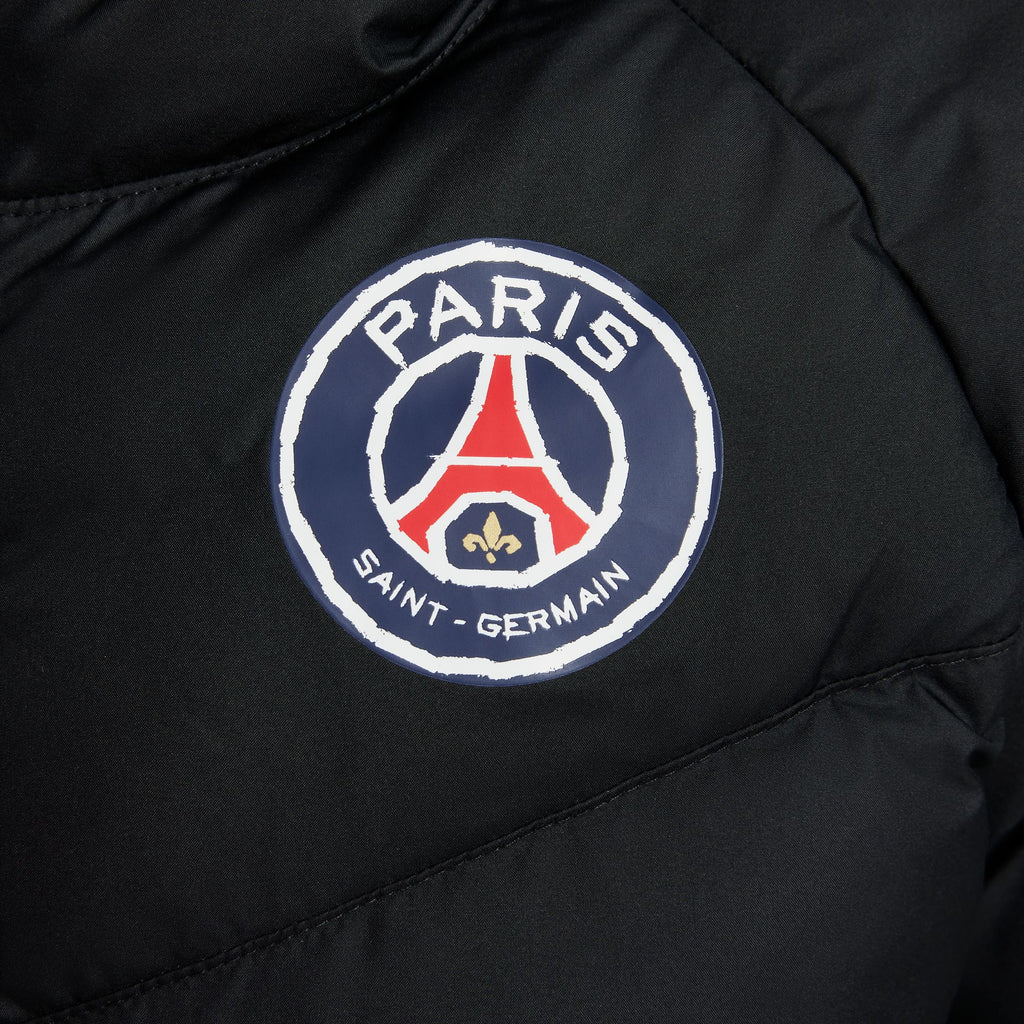 Nike Paris Saint-Germain Big Kids' Soccer Synthetic-Fill Hooded Jacket - FQ3425-010-NIKE by Nike | Available at Niky's Sports