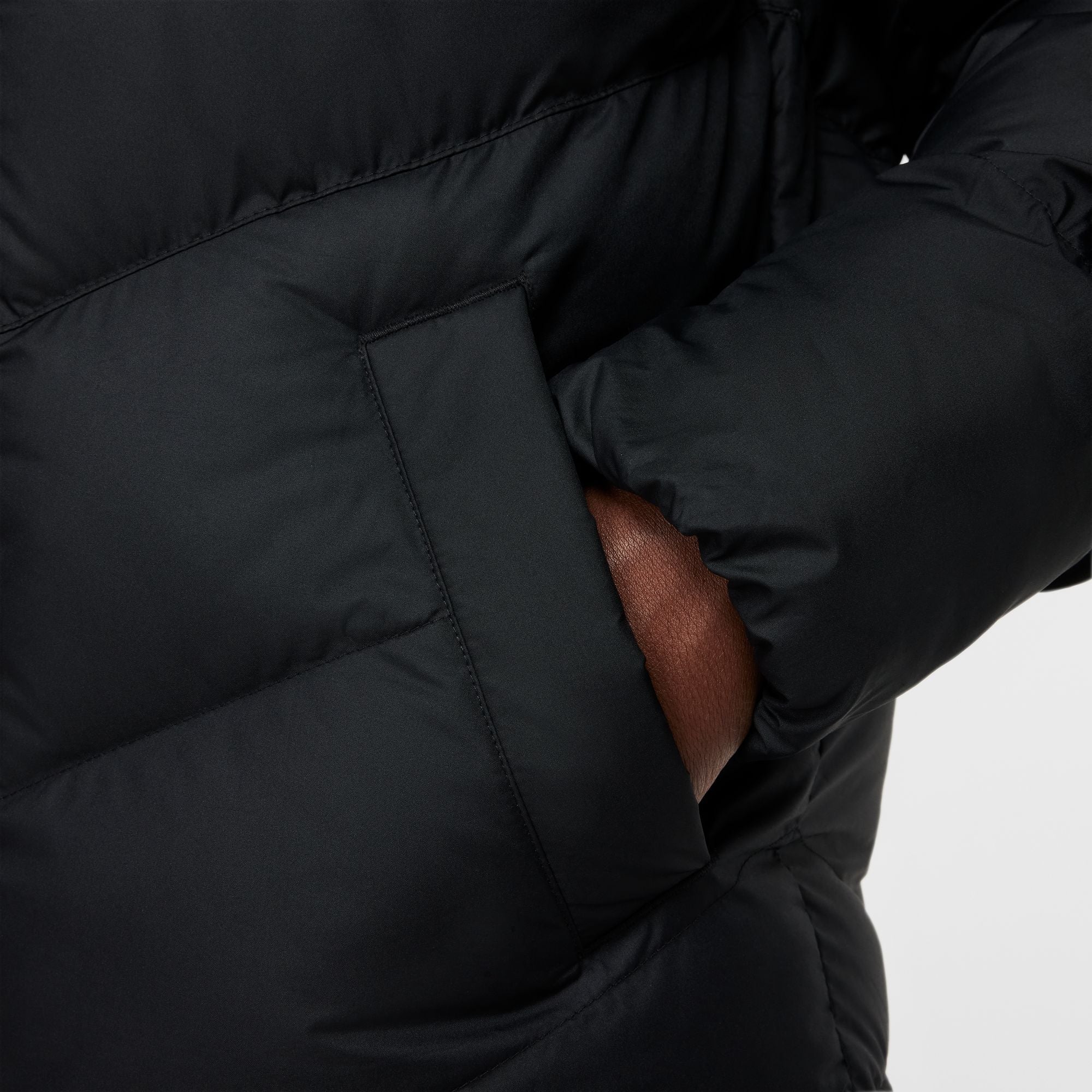 Nike Paris Saint-Germain Big Kids' Soccer Synthetic-Fill Hooded Jacket - FQ3425-010-NIKE by Nike | Available at Niky's Sports