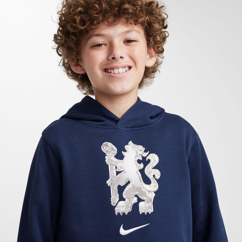 Nike Chelsea NSW Club Hoodie - FQ3448-451-NIKE by Nike | Available at Niky's Sports