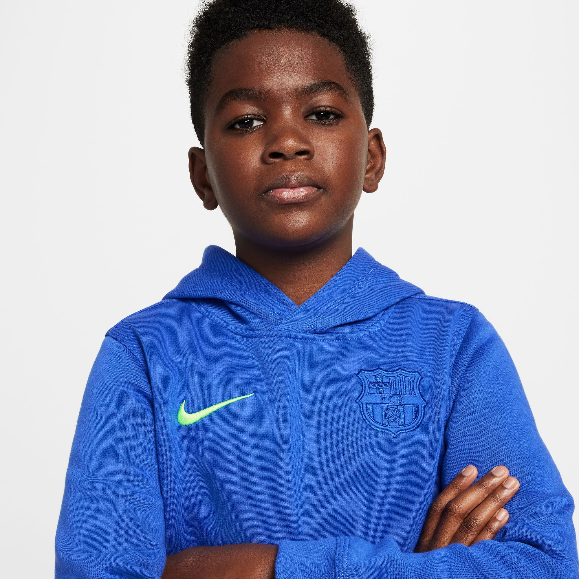Nike FC Barcelona Club Third Big Kids' (Boys') Soccer Pullover Hoodie